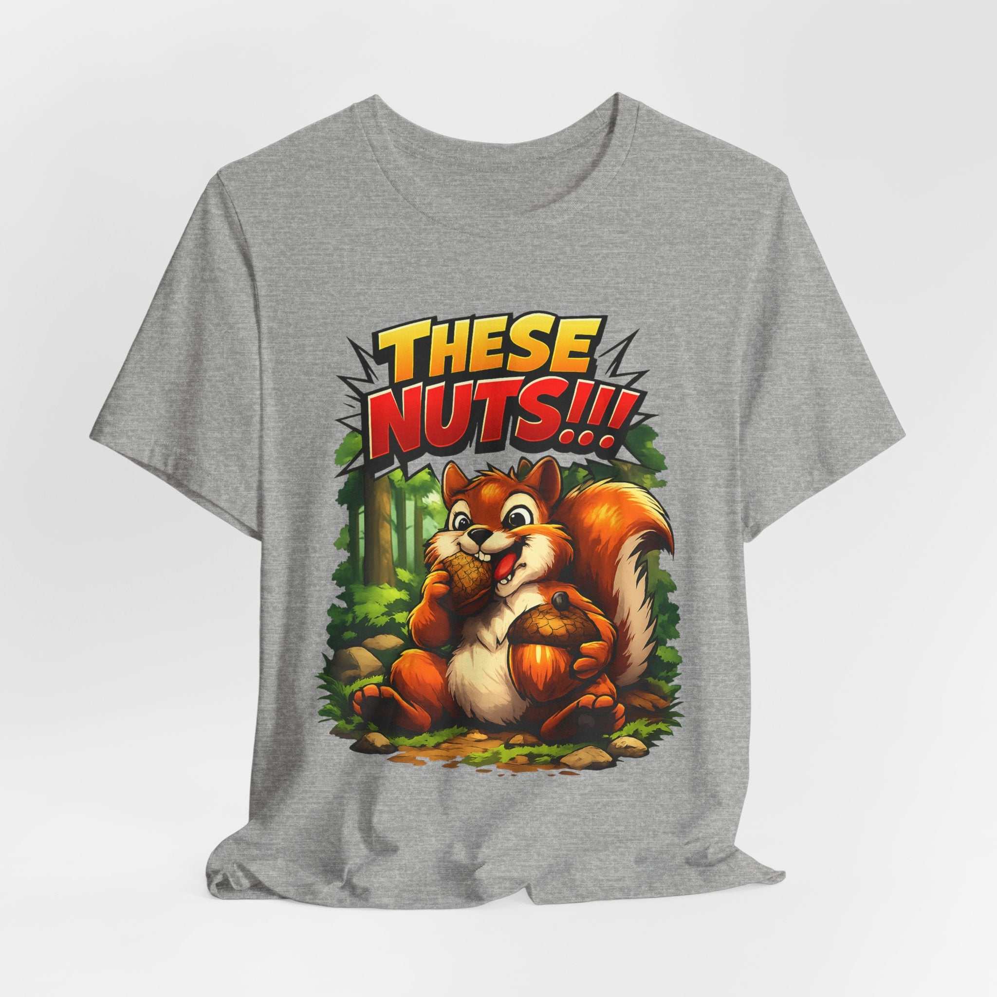 Graphic T-Shirt - Playful Squirrel Woodland Design for Casual Wear