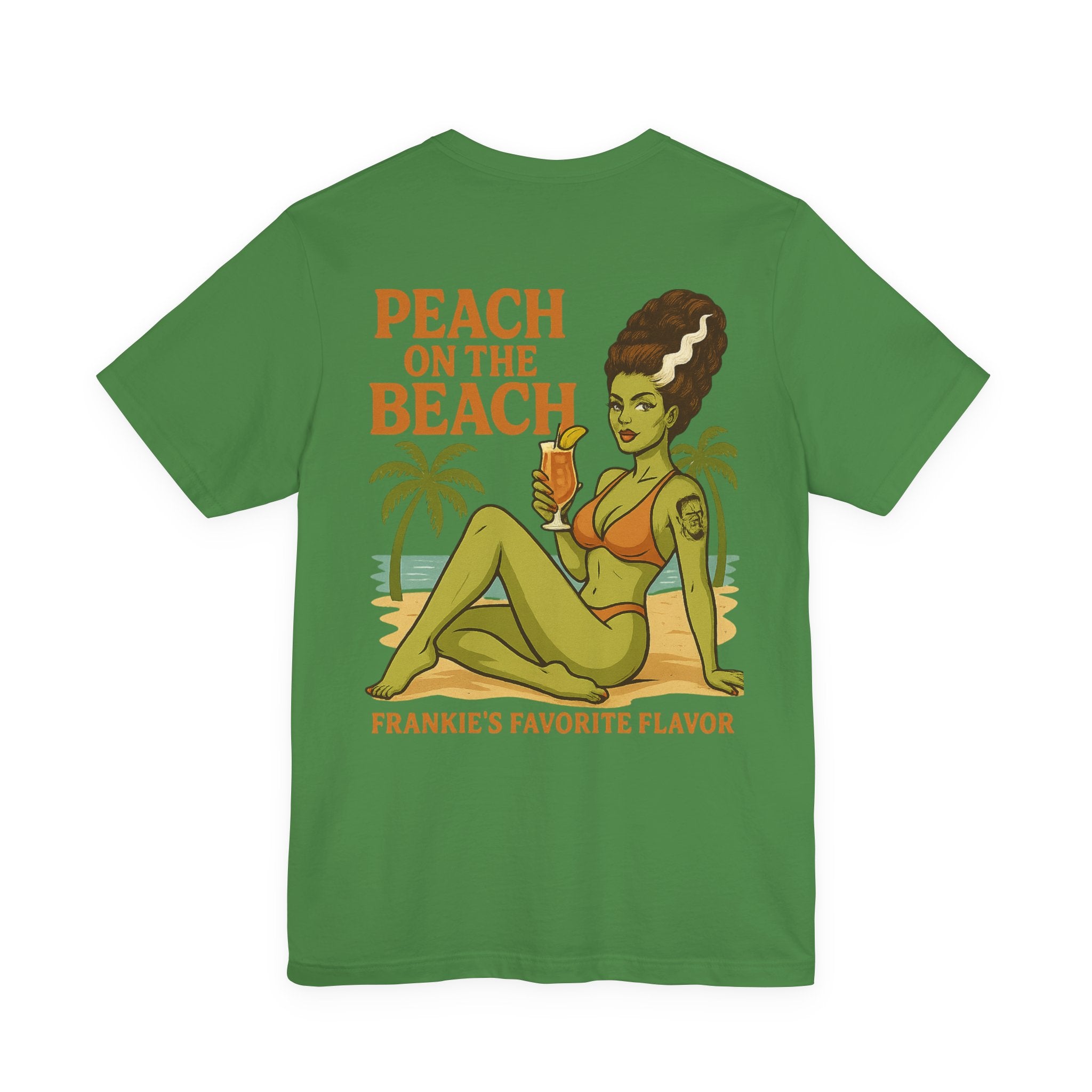 Peach on the Beach T-Shirt — Frankie’s Favorite Flavor Vintage Pinup Beach Tee