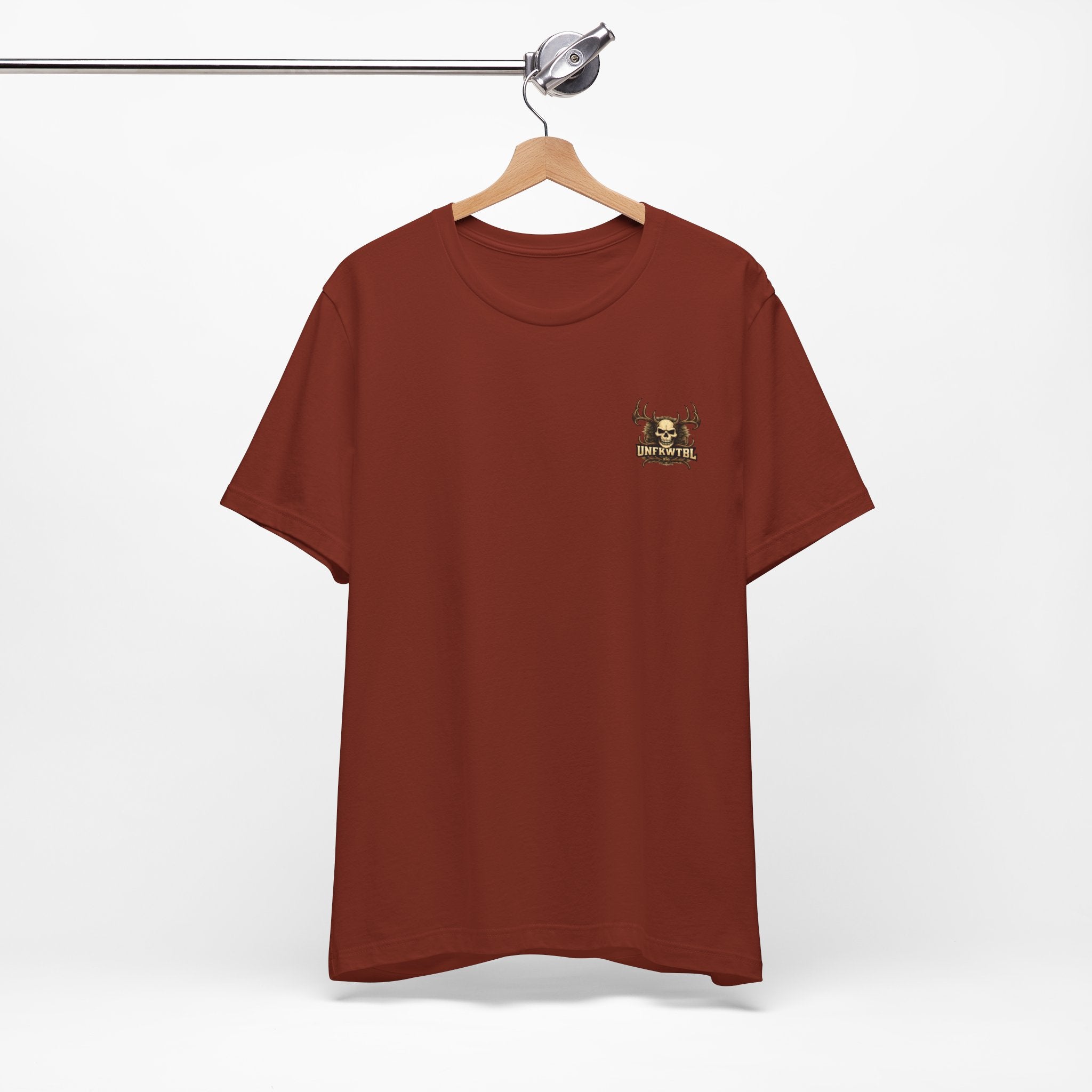 Zero Bucks Given Skull Deer Graphic Tee