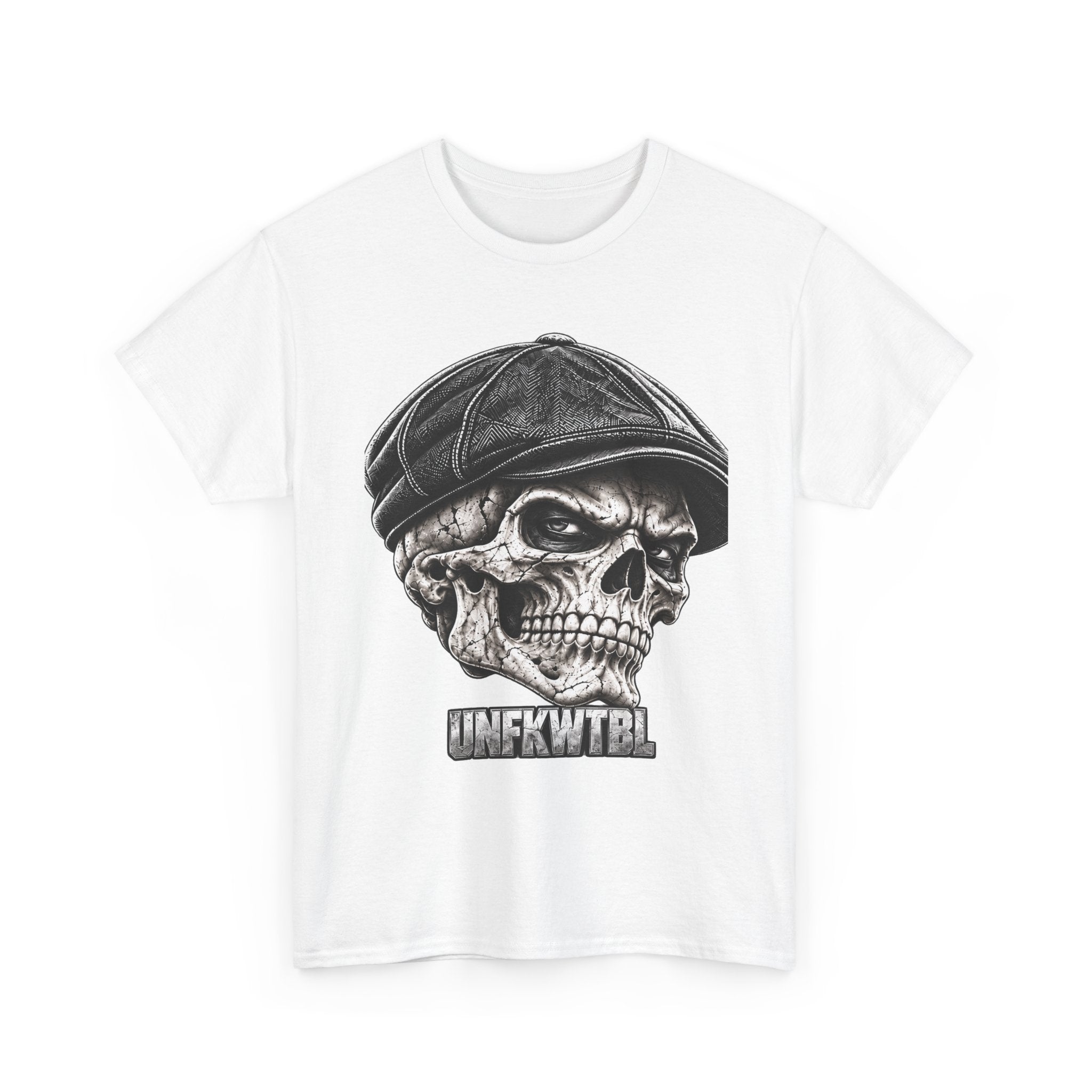 Skull Cap 'UNFKWTBL' Graphic Tee — Edgy Gothic Streetwear T-Shirt