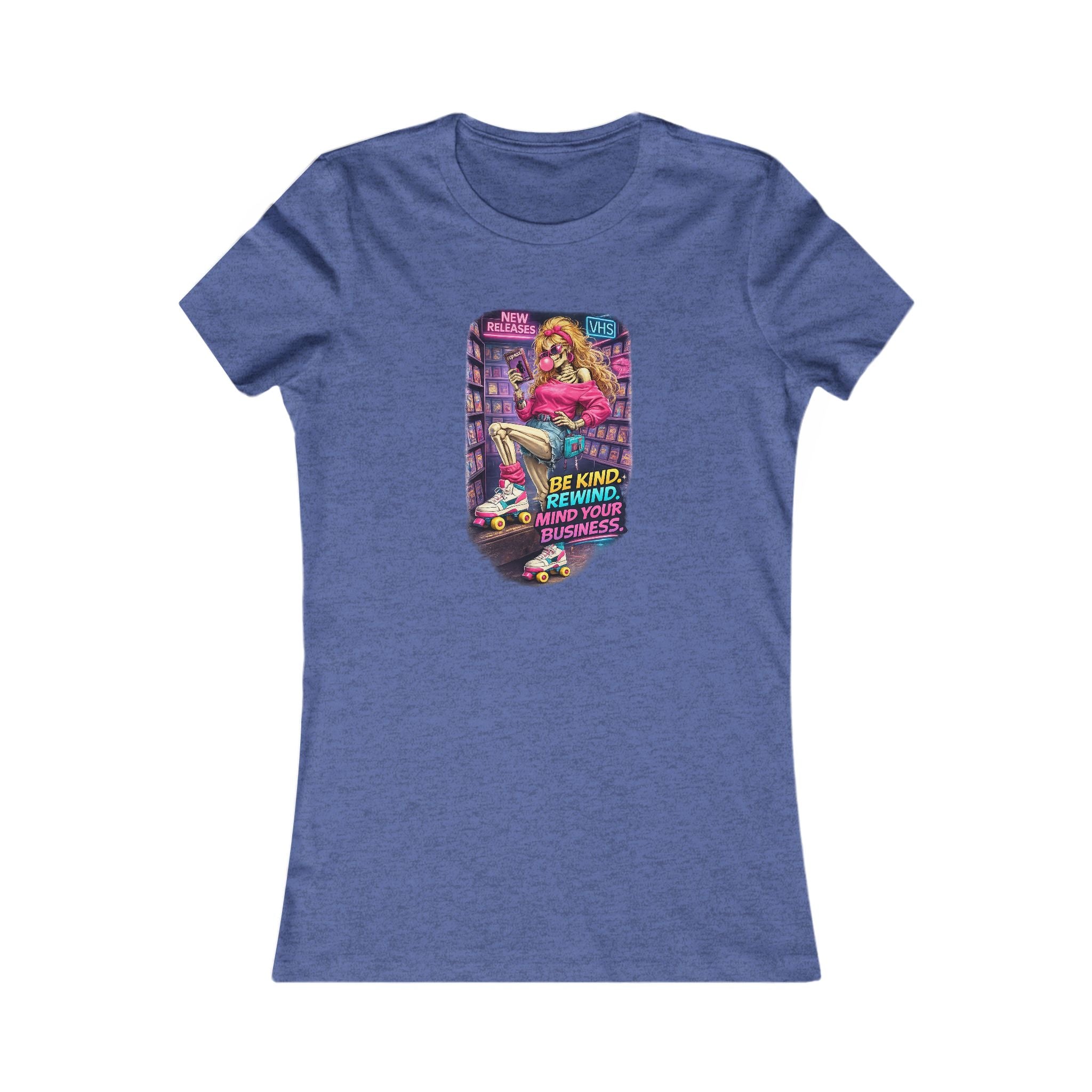Retro Roller Skate Women's Tee — "Be Kind, Rewind" Vintage Skate Graphic