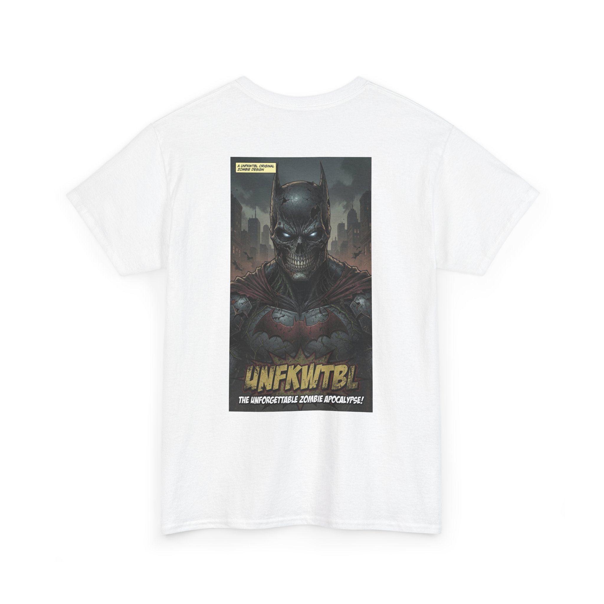 Zombie Apocalypse Dark warrior Graphic Tee — "UNFKWTBL" Retro Comic Poster T-Shirt