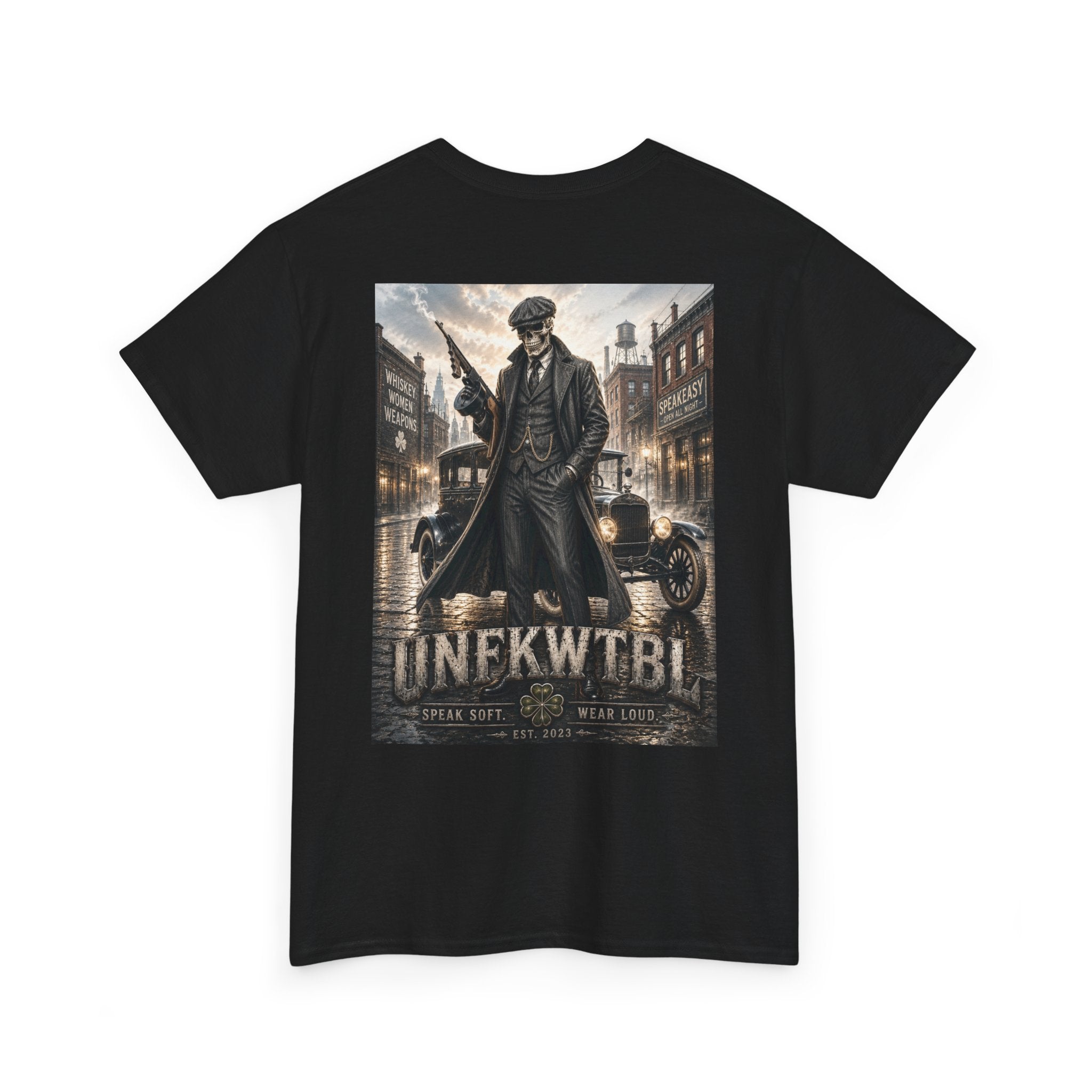 Peaky Blinders-Inspired Graphic Tee — Vintage Gangster Poster Design