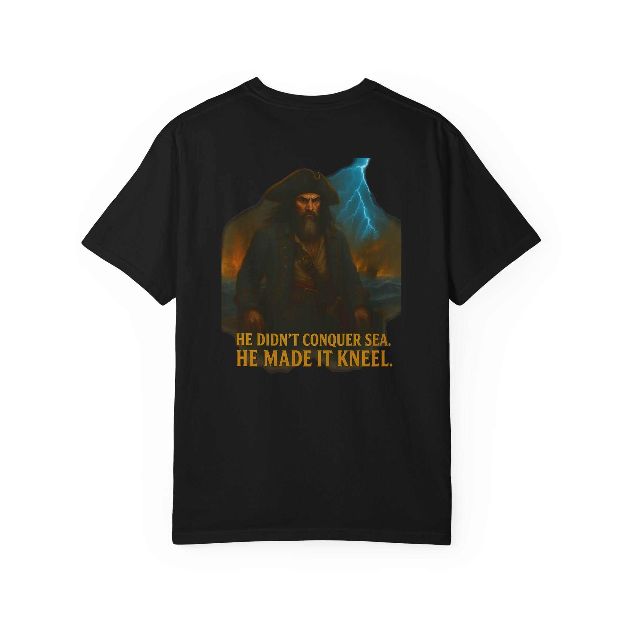 BLACKBEARD Pirate Lord garment-dyed graphic tee for outdoor adventure and casual wear
