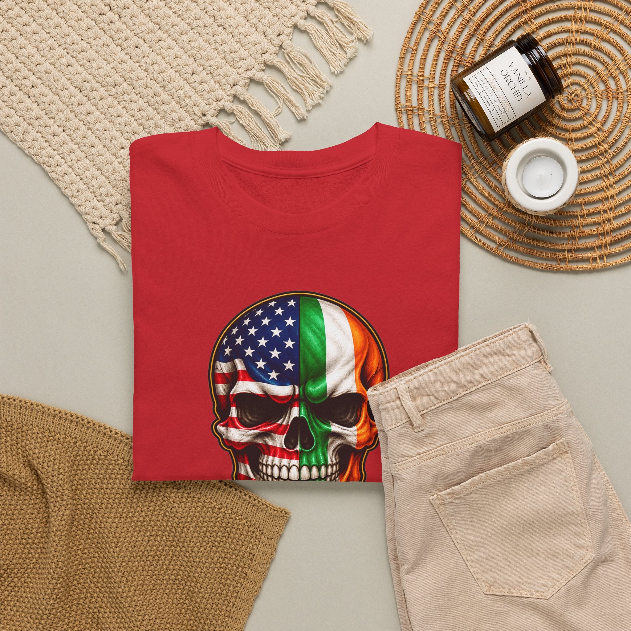 Irish-American Heritage Skull Tee