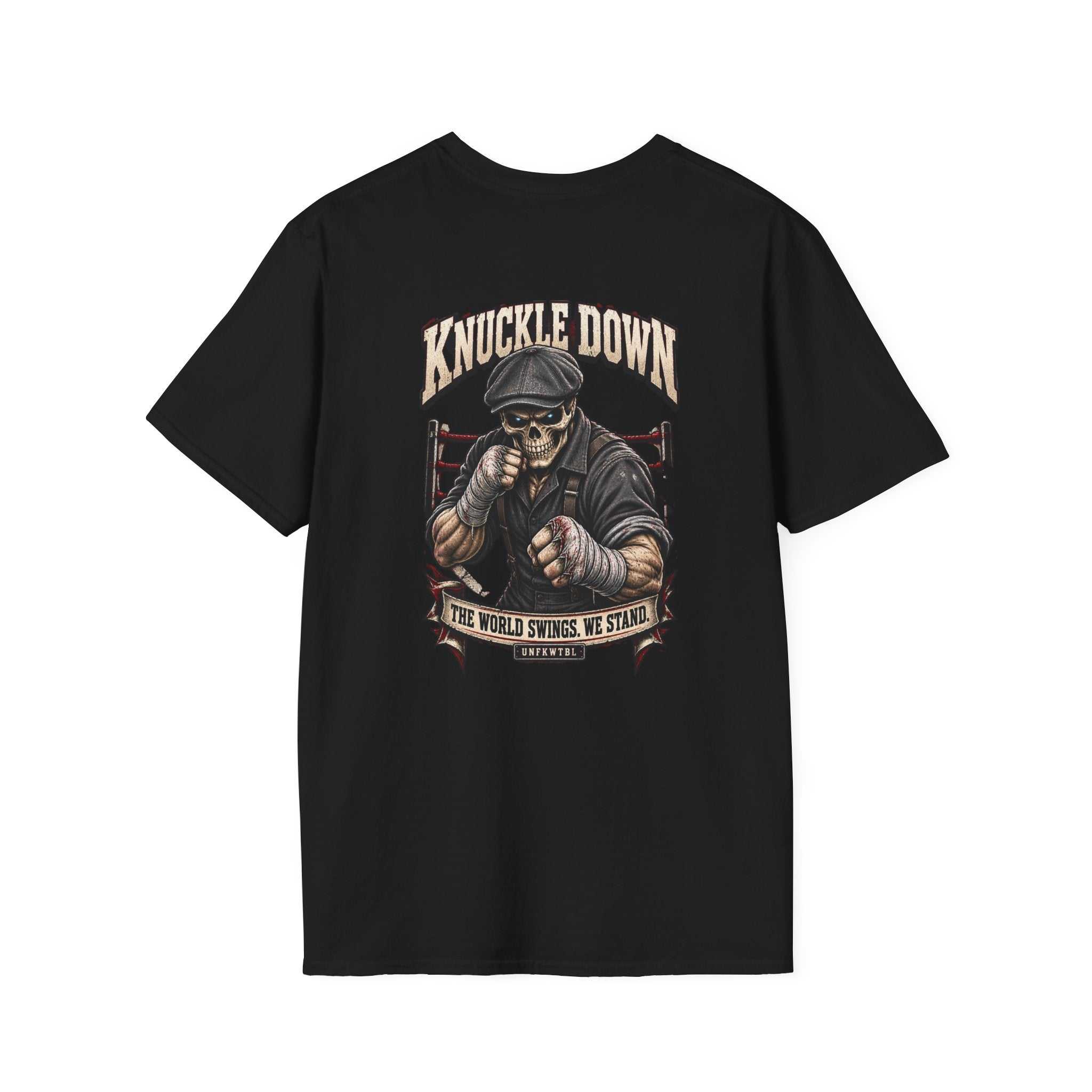 The World Swings. We Stand. Knuckle Down Tee