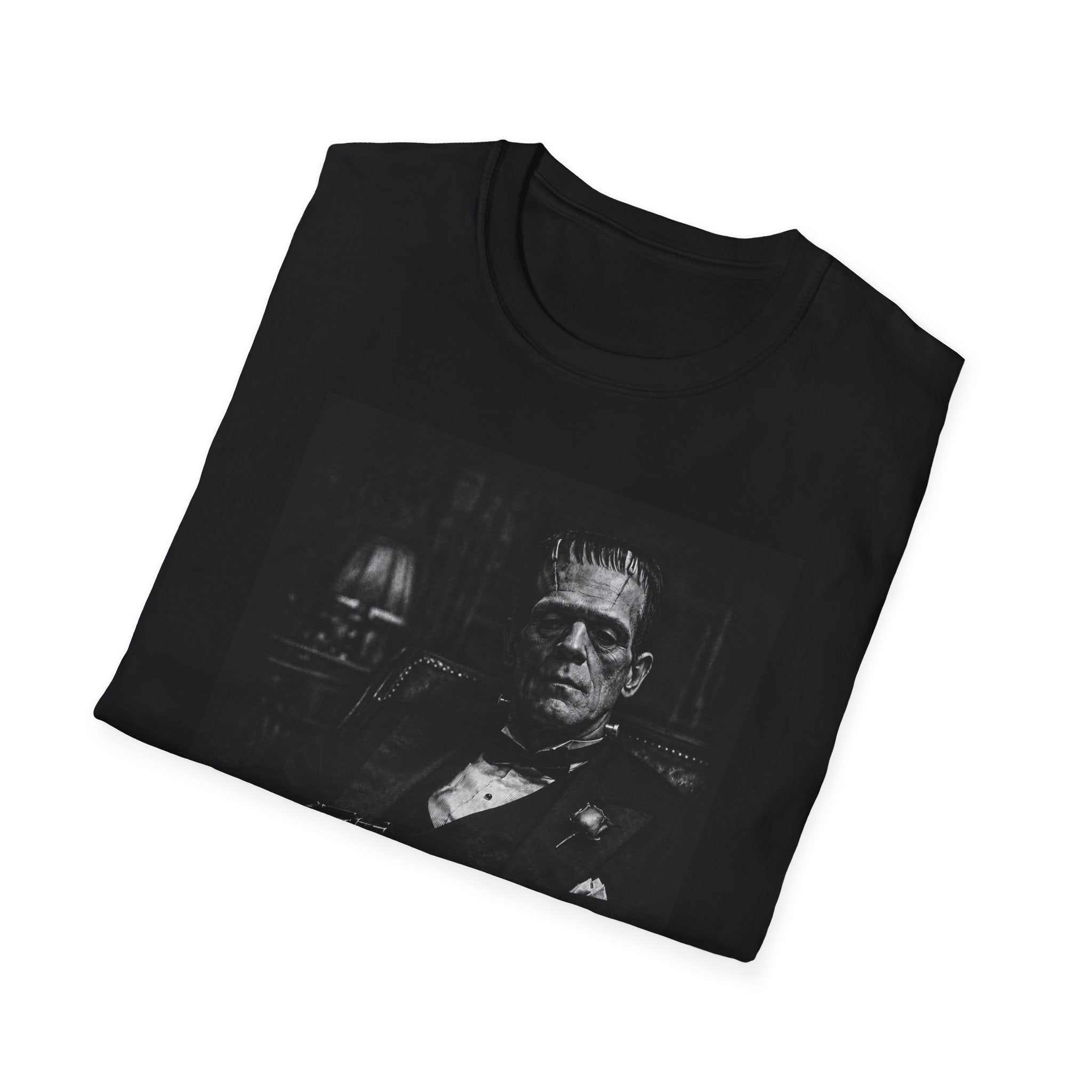 Frankenstein Portrait Tee — "Nothing To Do" Gothic Horror T-Shirt
