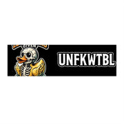 Bumper Sticker — “Zero Flocks Given” Skeleton Duck (UNFKWTBL) Funny Vinyl Decal