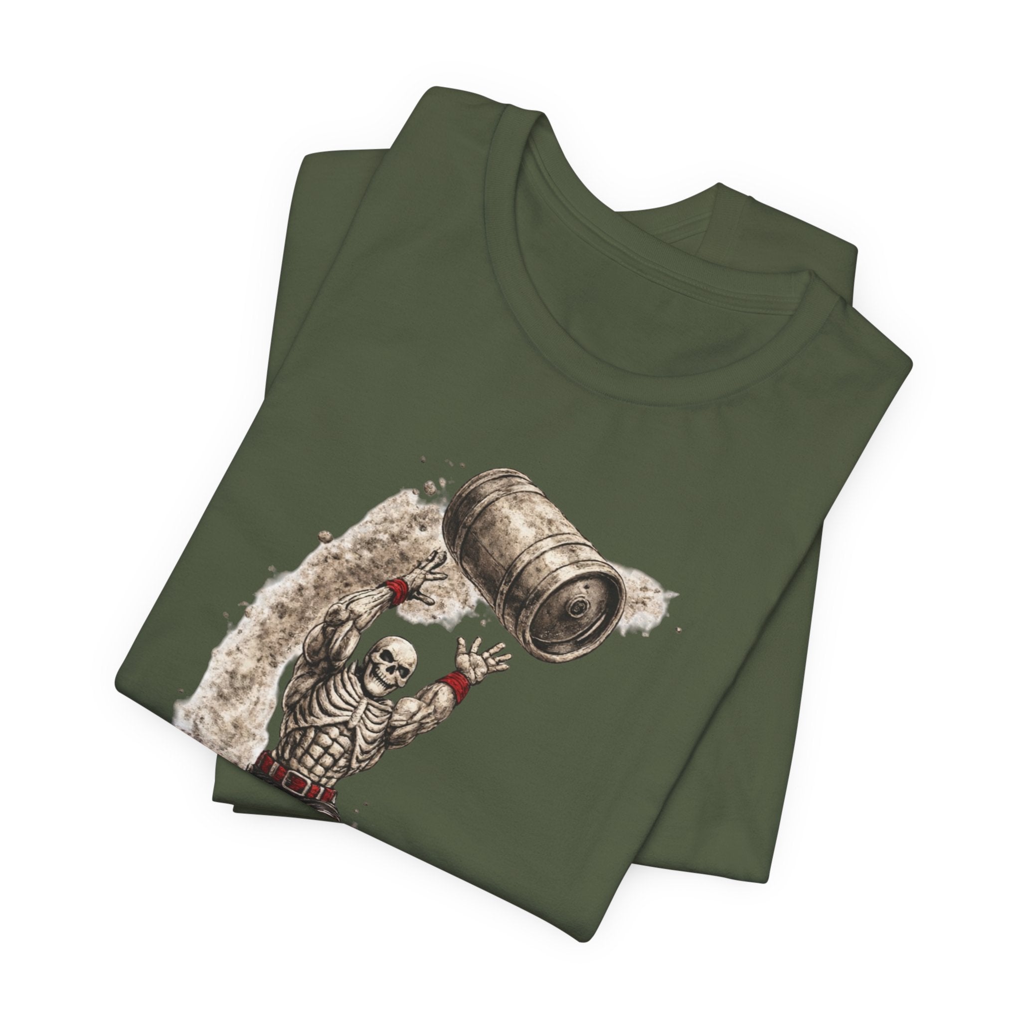 Send It Skull Rider T-Shirt — Vintage Skeleton Keg Surfing Tee