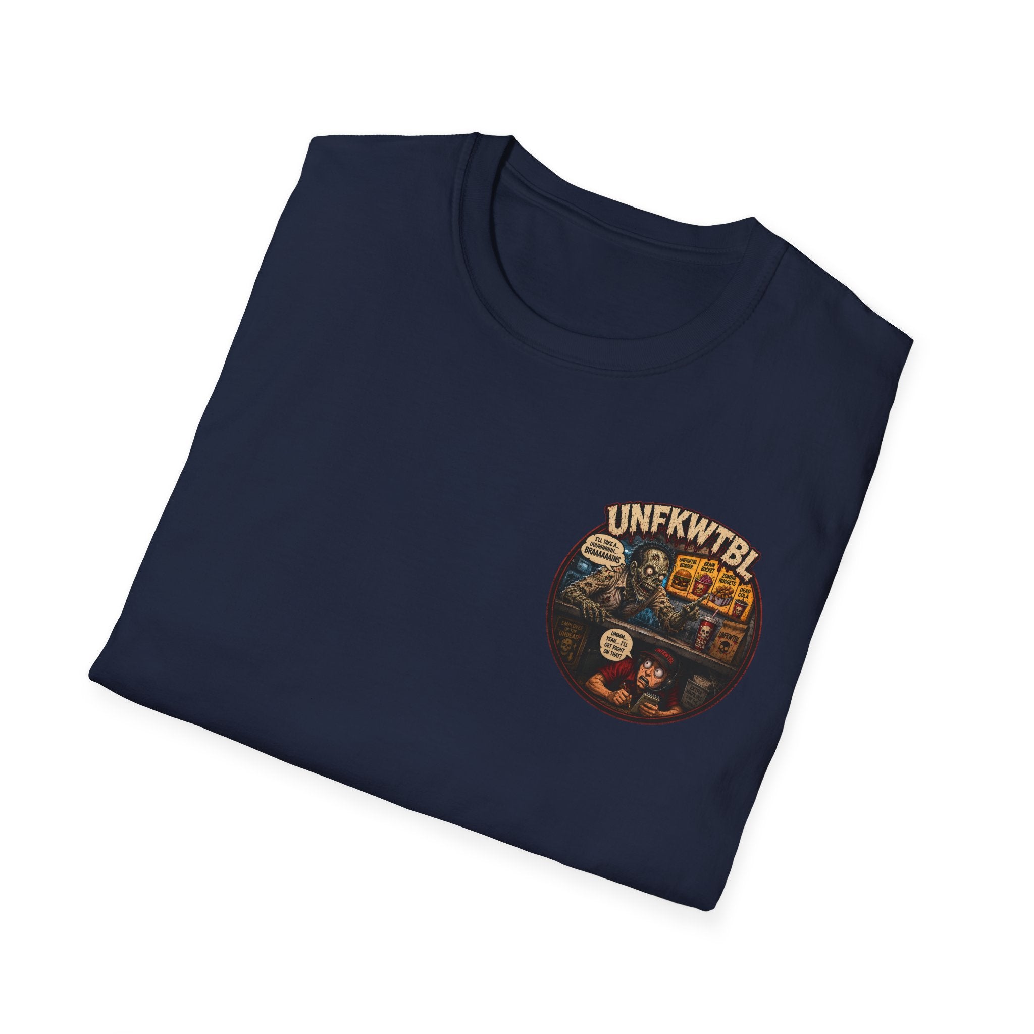 Vintage T-Shirt — "Zombie Wants Fast Food" Band Graphic