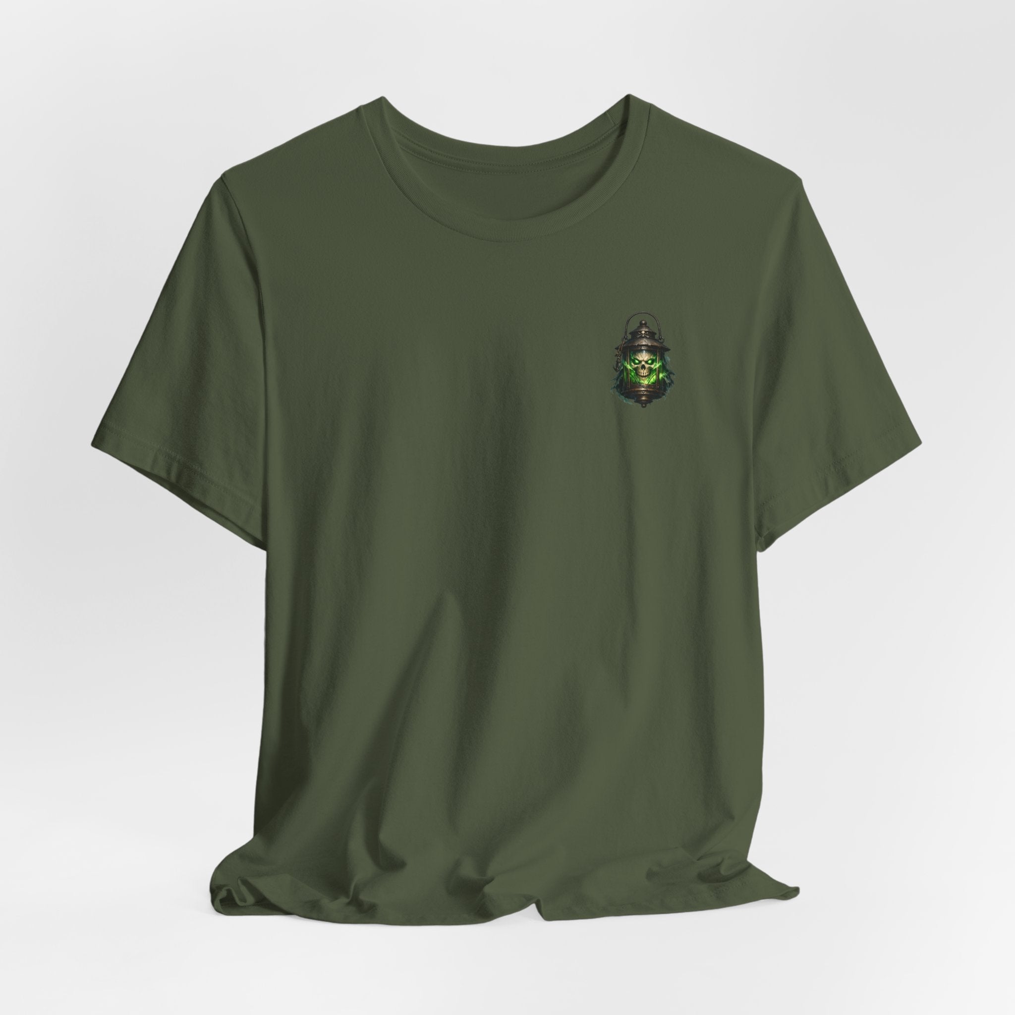 Grim Lantern Skull Tee — Gothic Horror Graphic T-Shirt