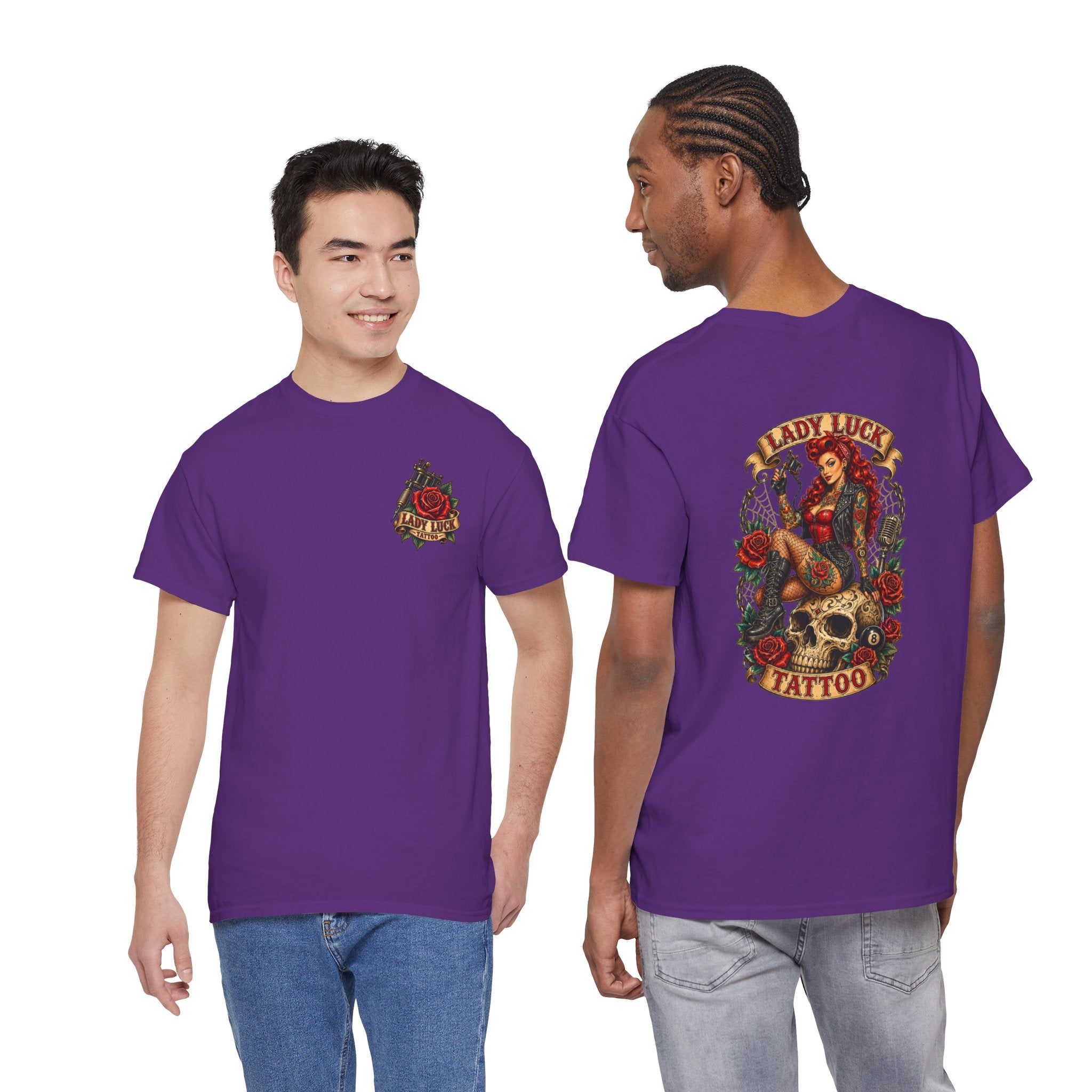 Lady Luck Tattoo Skull Queen Men’s Tee