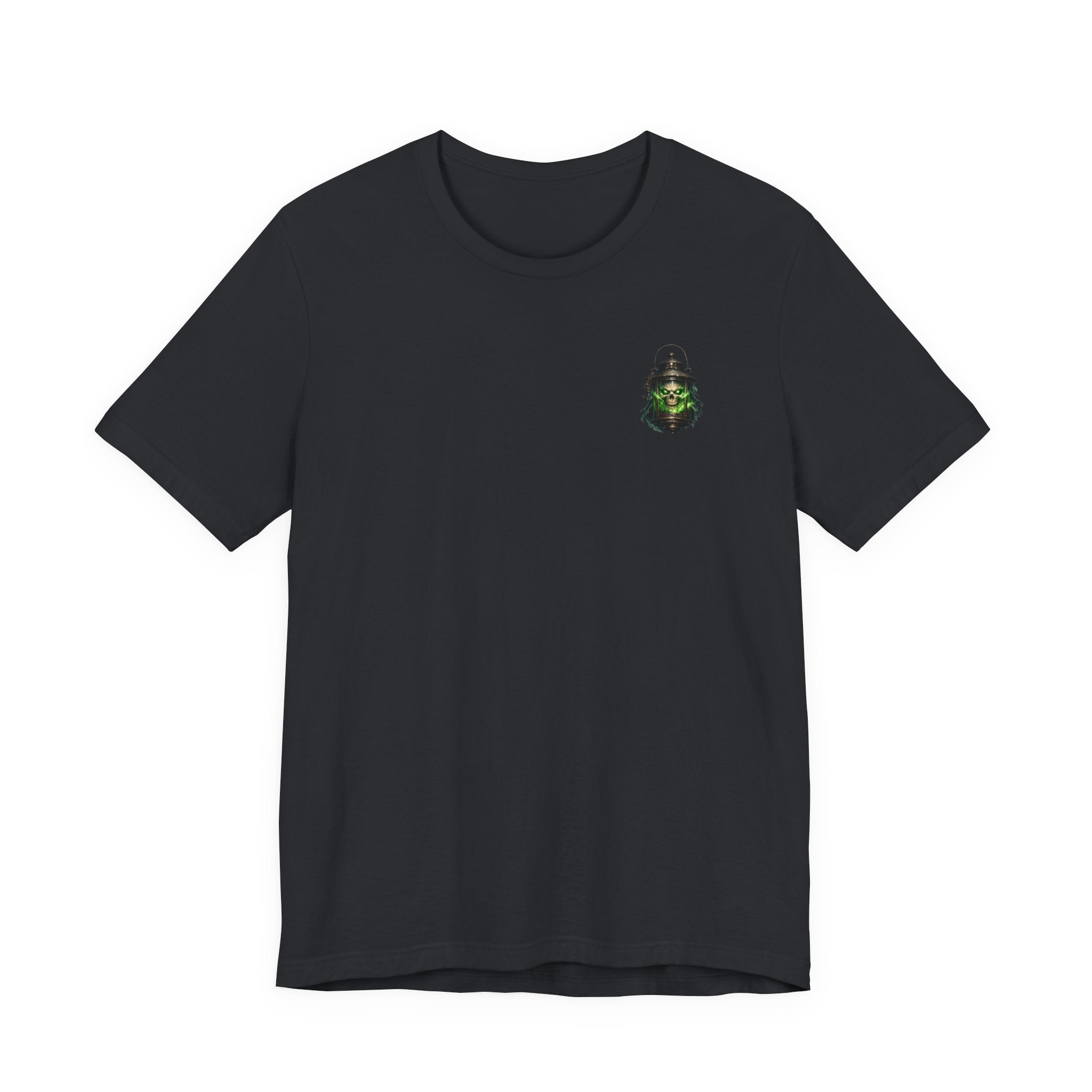 Grim Lantern Skull Tee — Gothic Horror Graphic T-Shirt