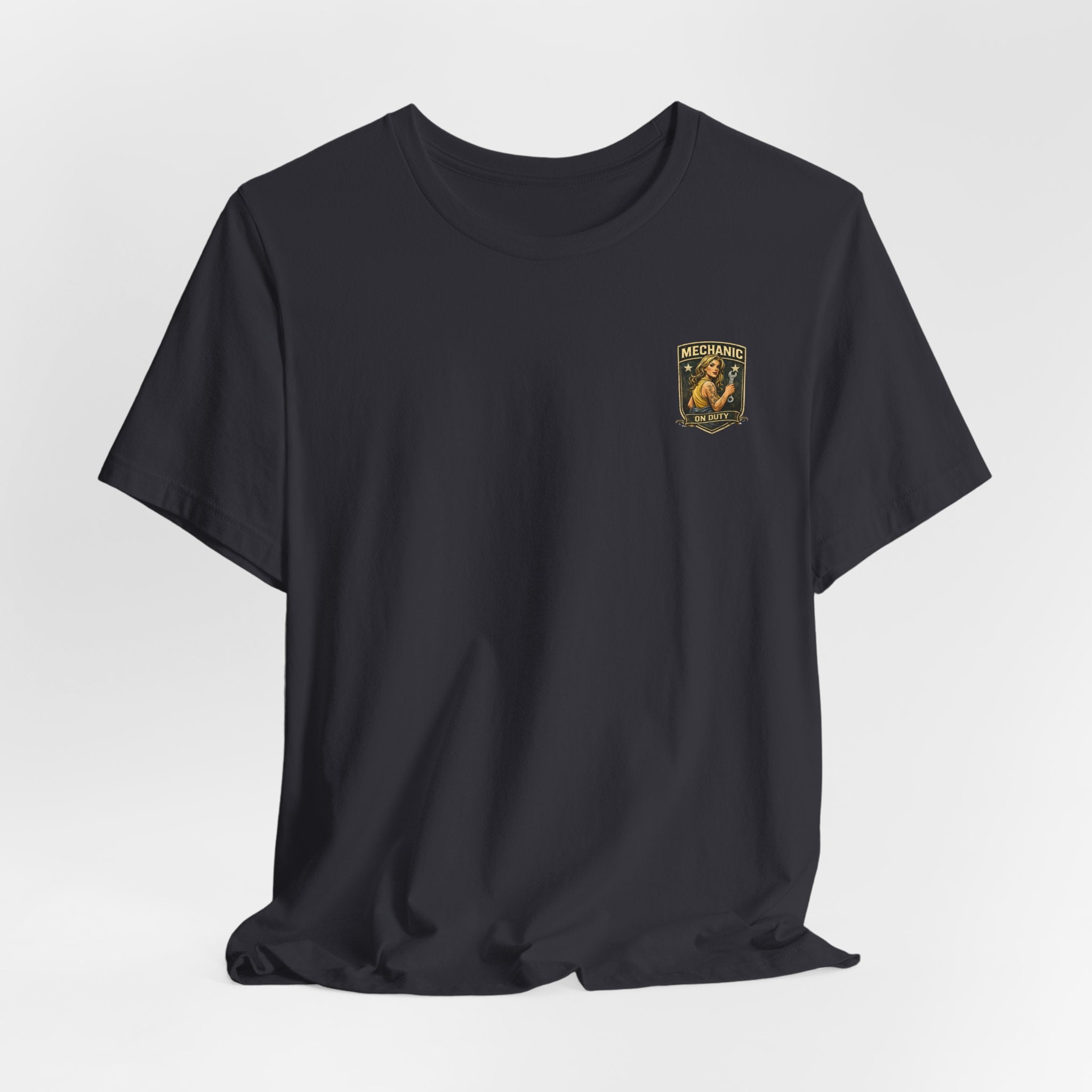 Mechanic On Duty Motorcycle Tee — Pinup Garage Vintage T-Shirt