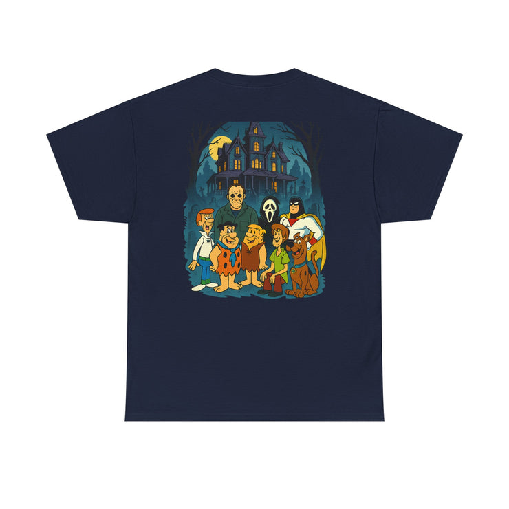 Tee Shirt Mashup Saturday Morning Cartoons and Horror Legends