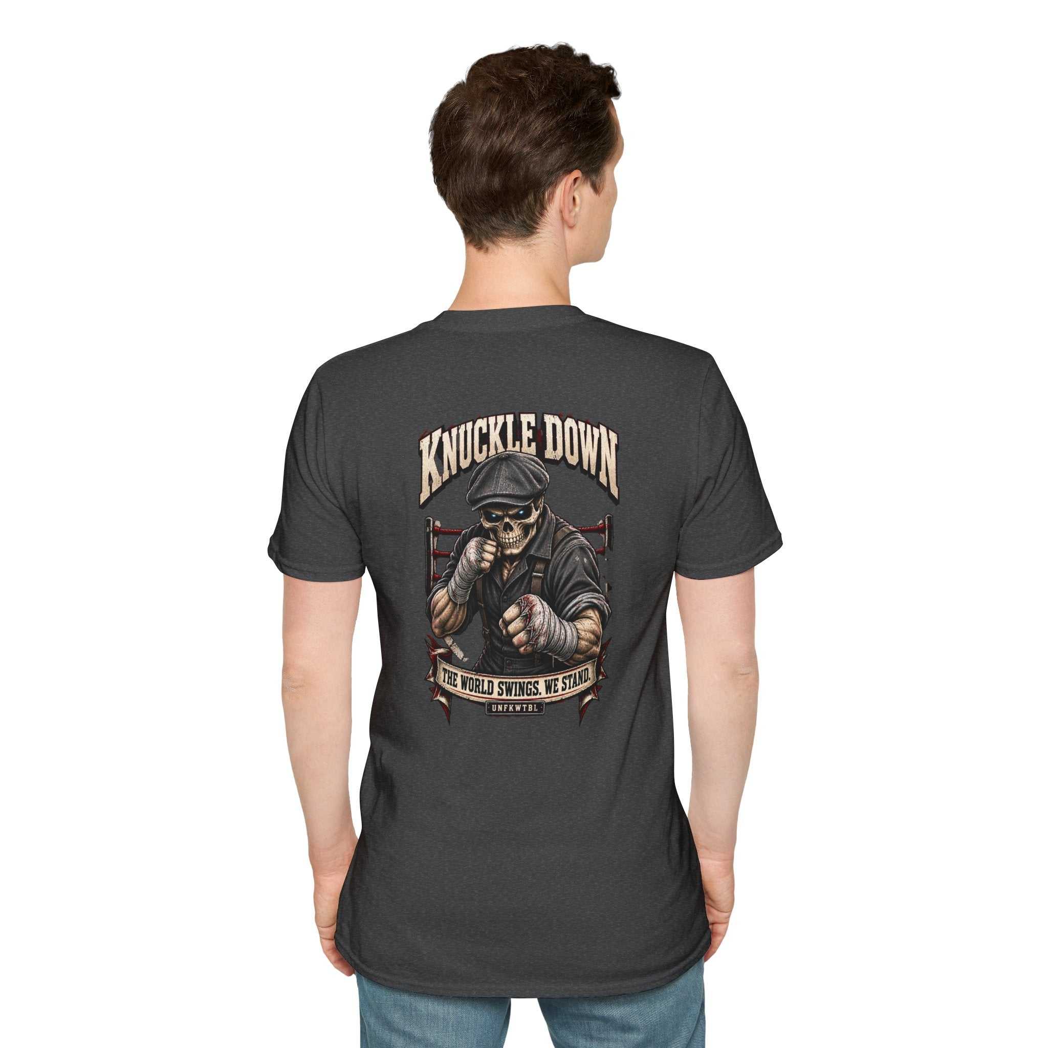 The World Swings. We Stand. Knuckle Down Tee