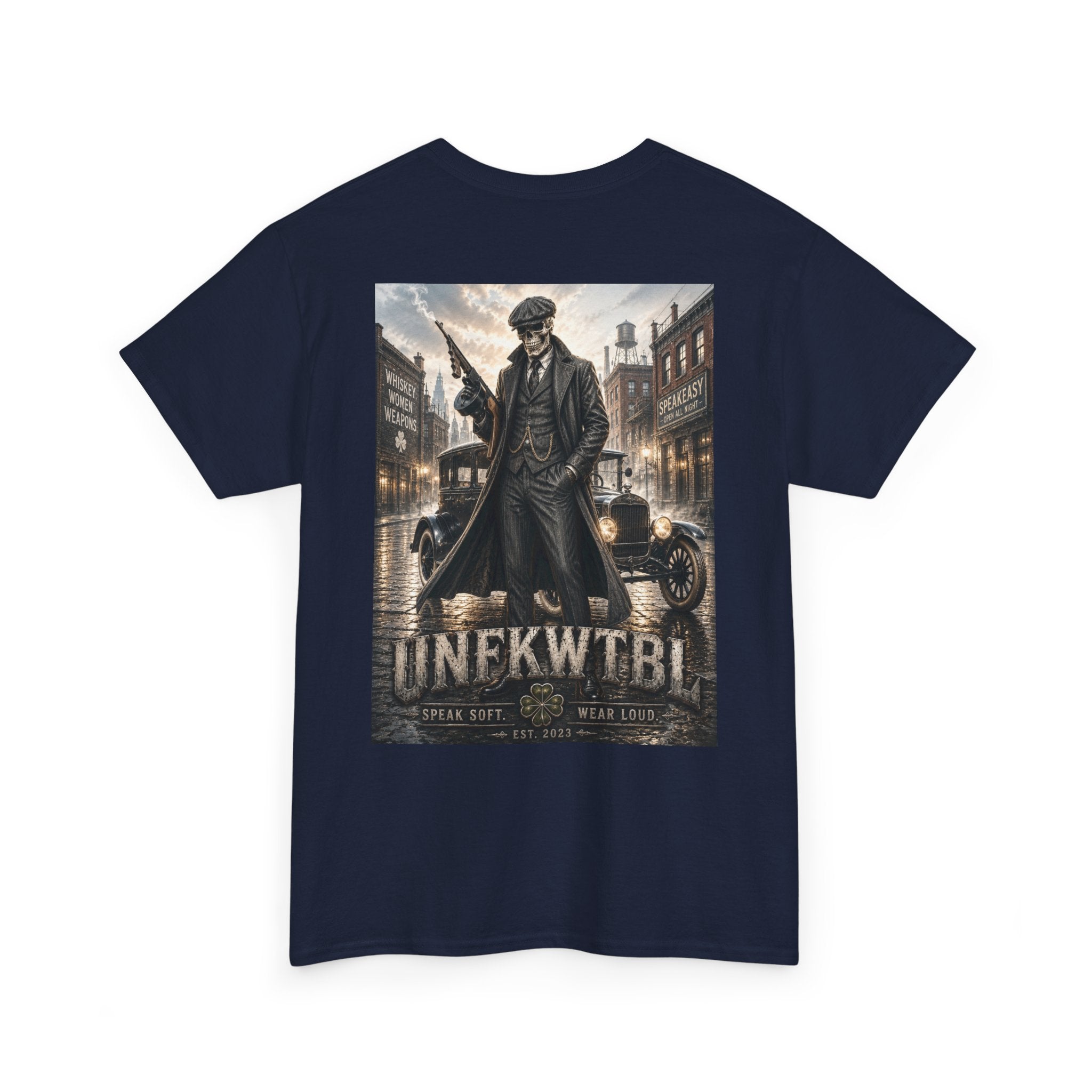 Peaky Blinders-Inspired Graphic Tee — Vintage Gangster Poster Design
