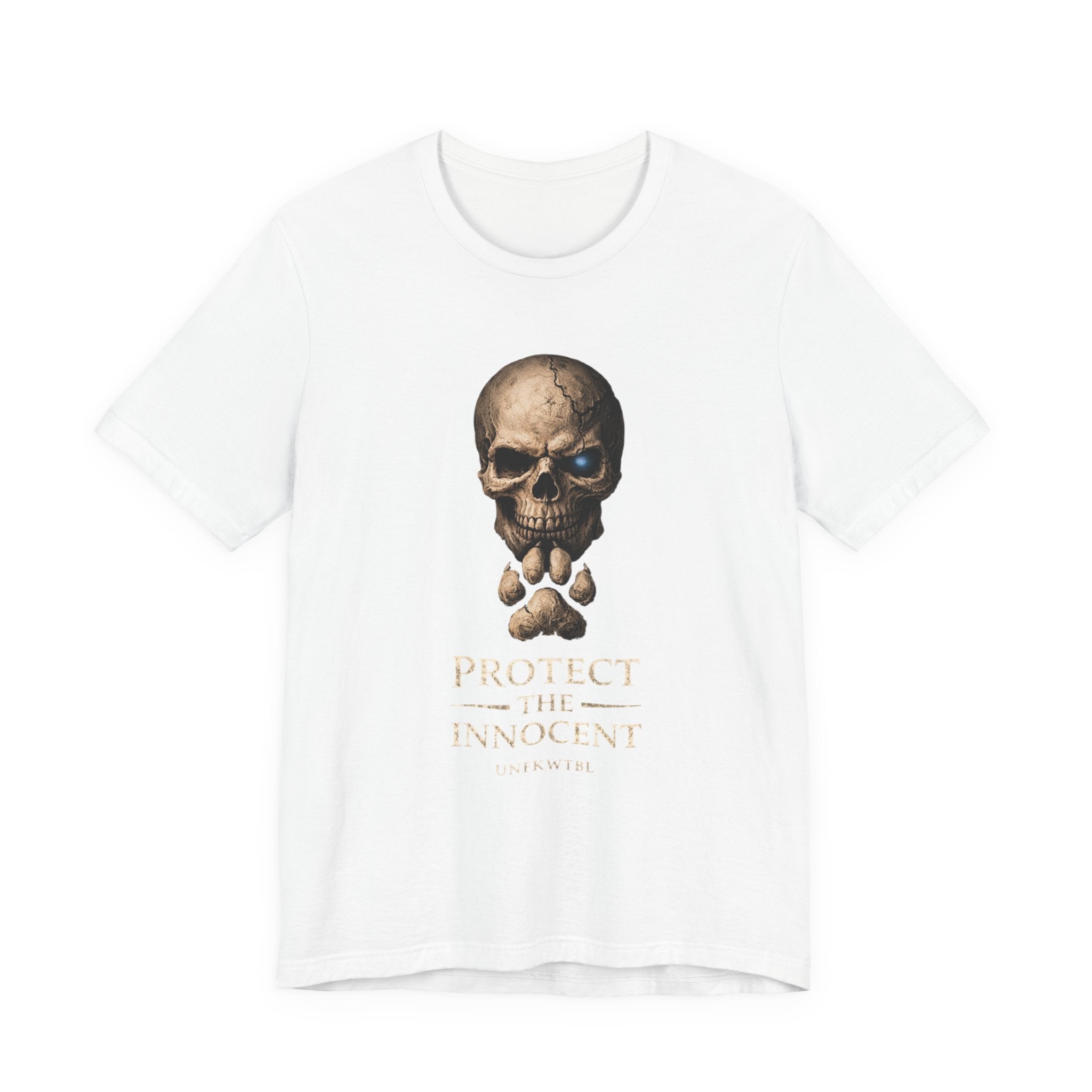 Protect the Innocent Skull Tee — "Harm Them... Answer For It." Statement T-Shirt
