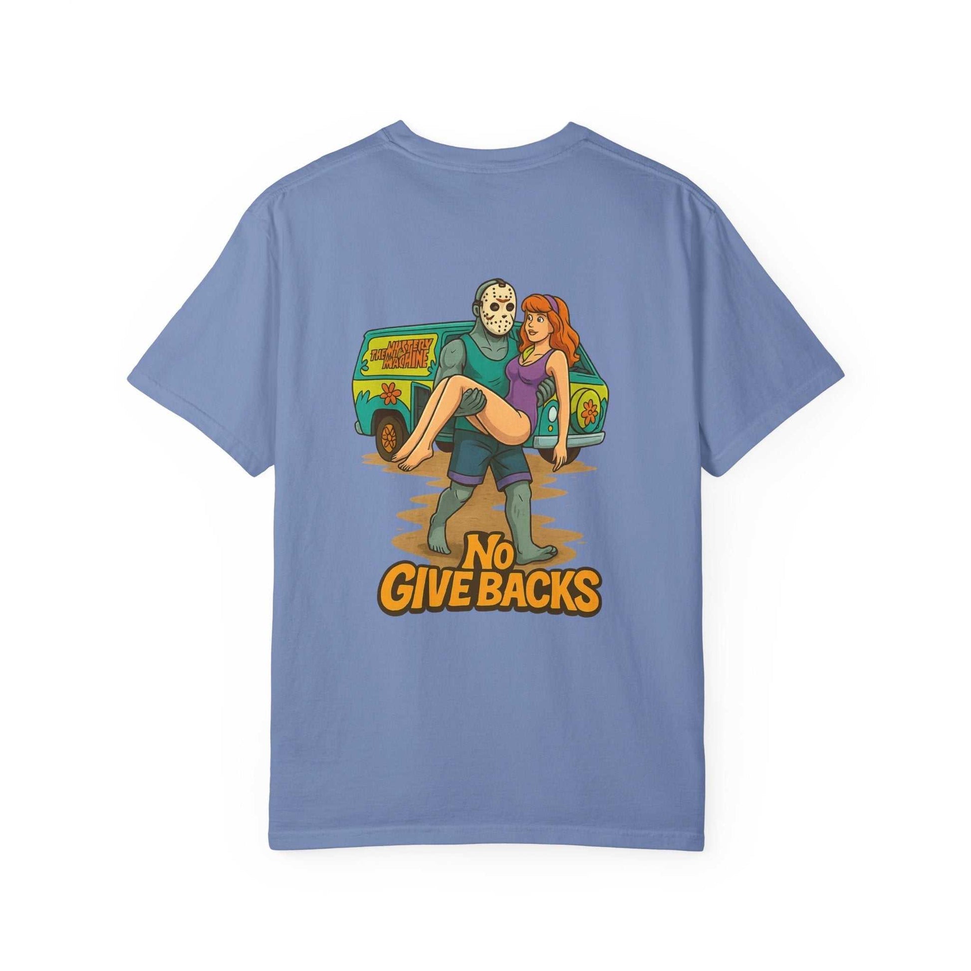 Jason Voorhees T-shirt with Daphne and Scooby Doo mystery print in blue