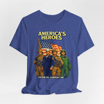 America's Heroes T-Shirt — Patriotic Military Vintage Graphic Tee