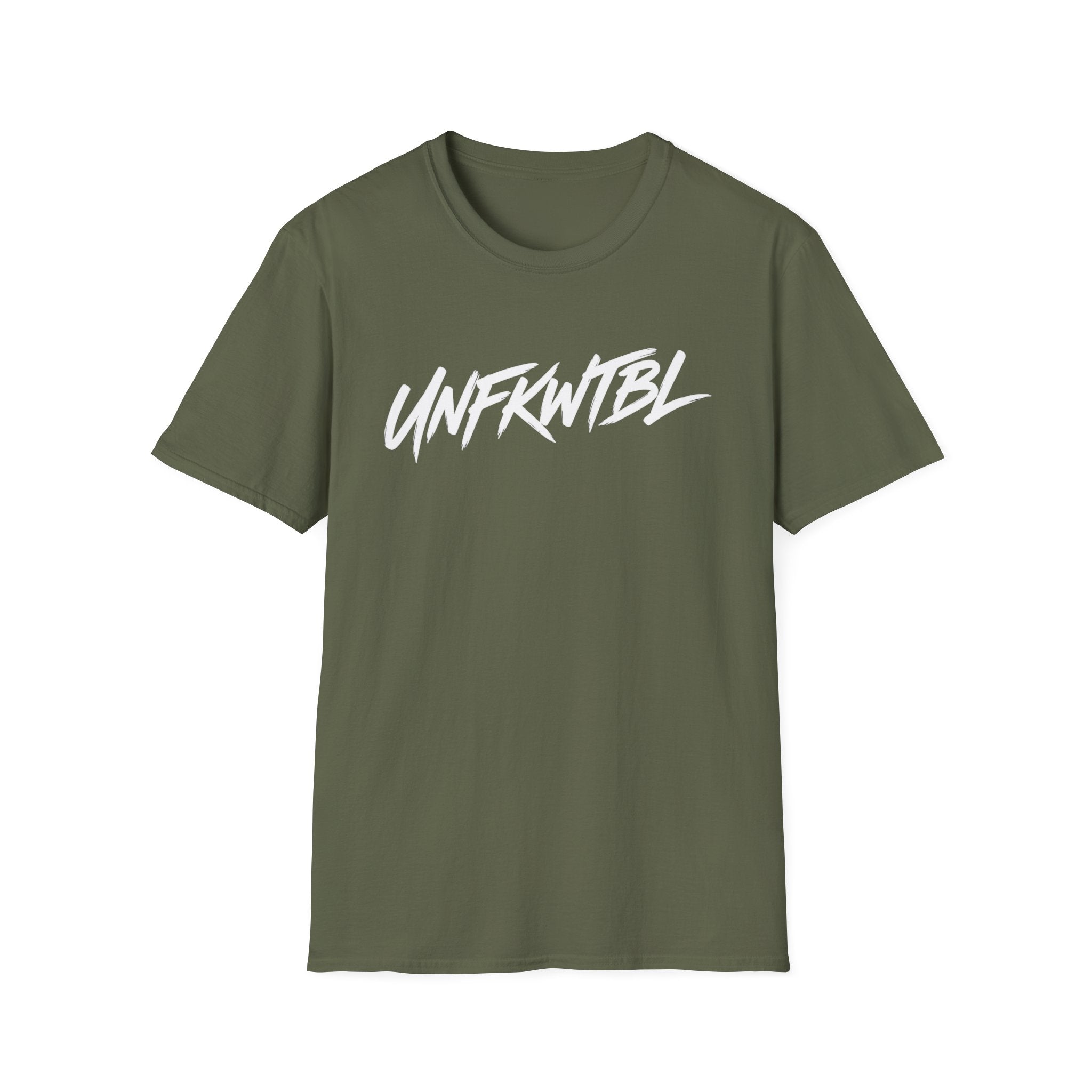 Unfkwtbl Graphic T‑Shirt — Bold White Script Tee