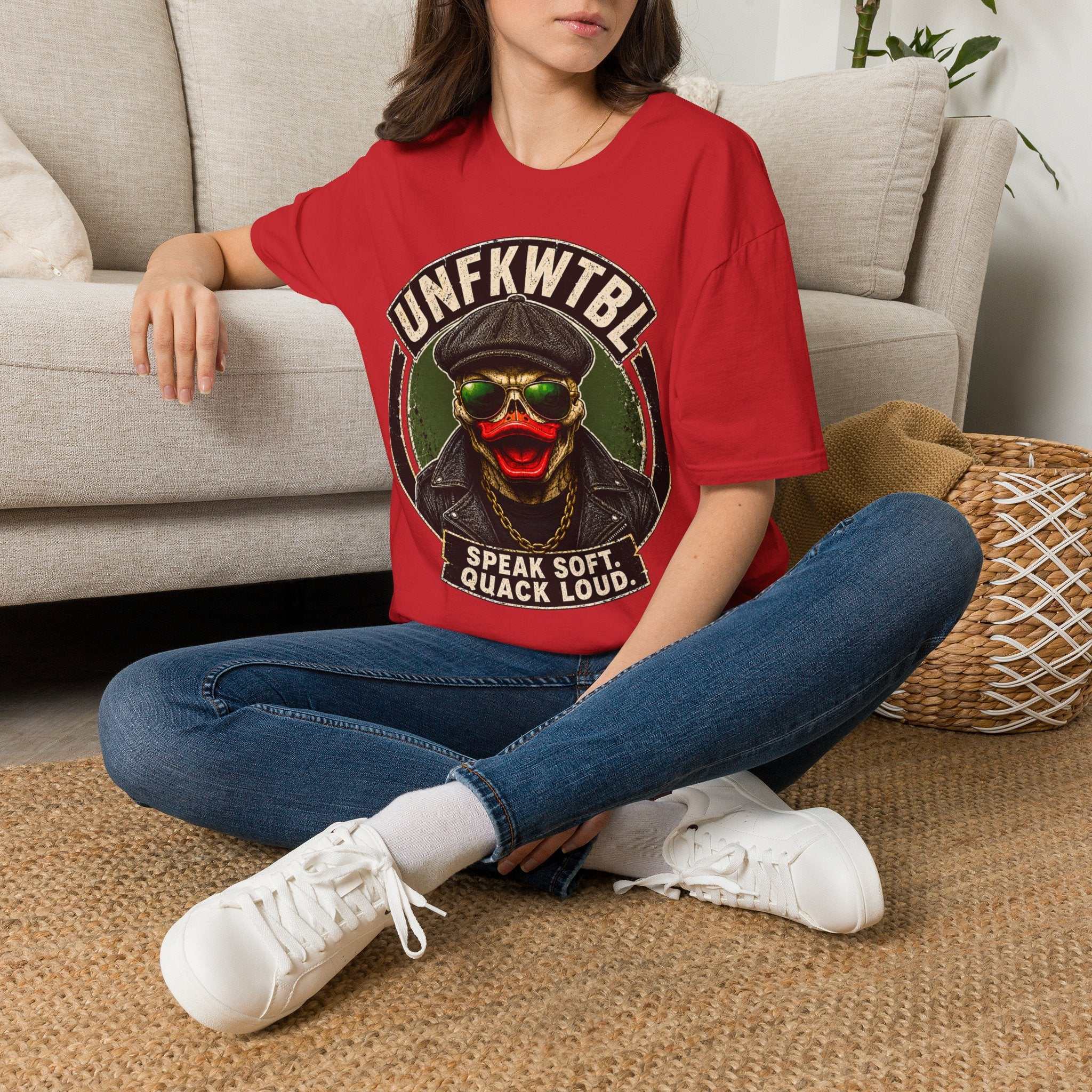 Duck Skull Speak Soft, Quack Loud Vintage Tee