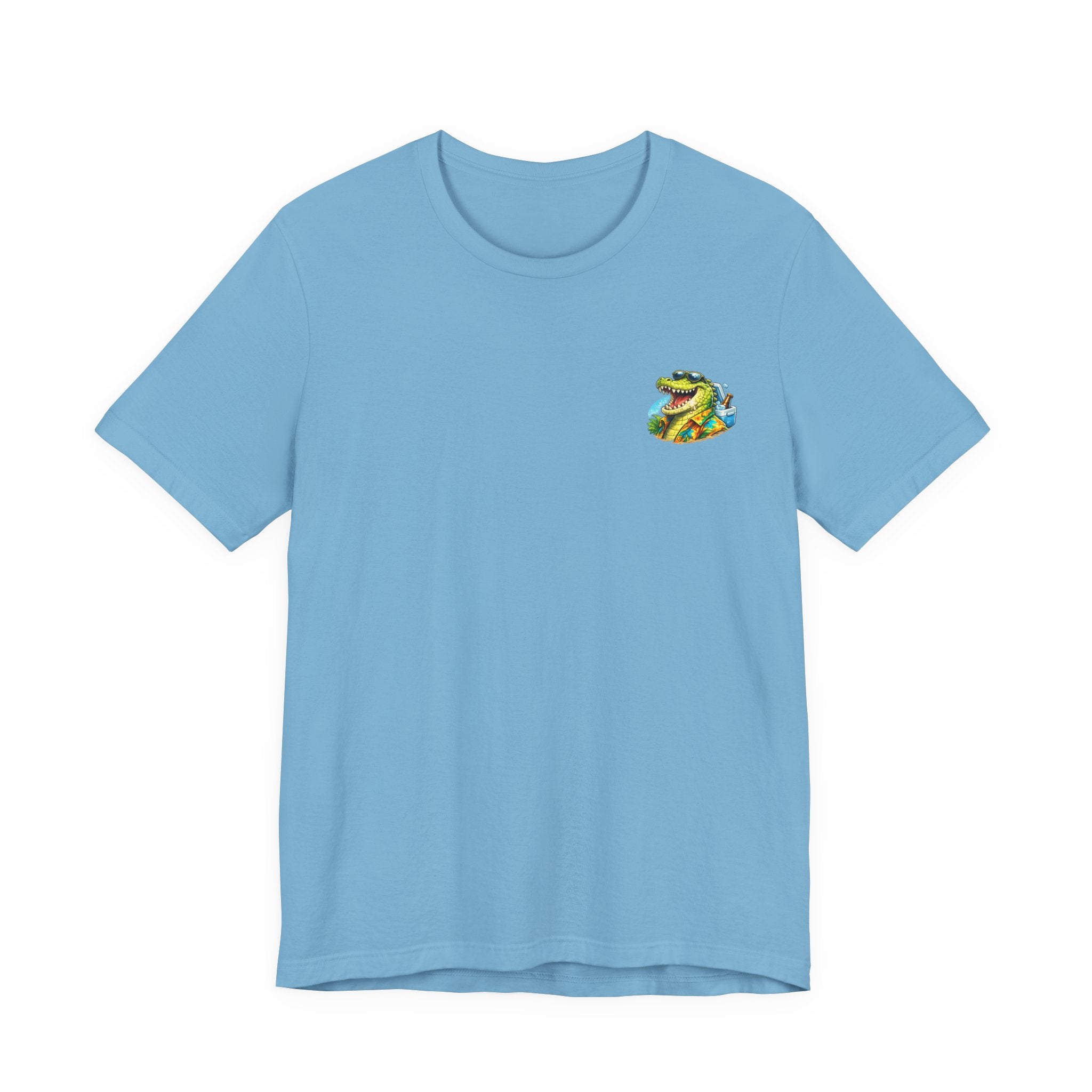 One More Round Turtle Tee — Retro Alligator Bar Fishing Graphic T-Shirt