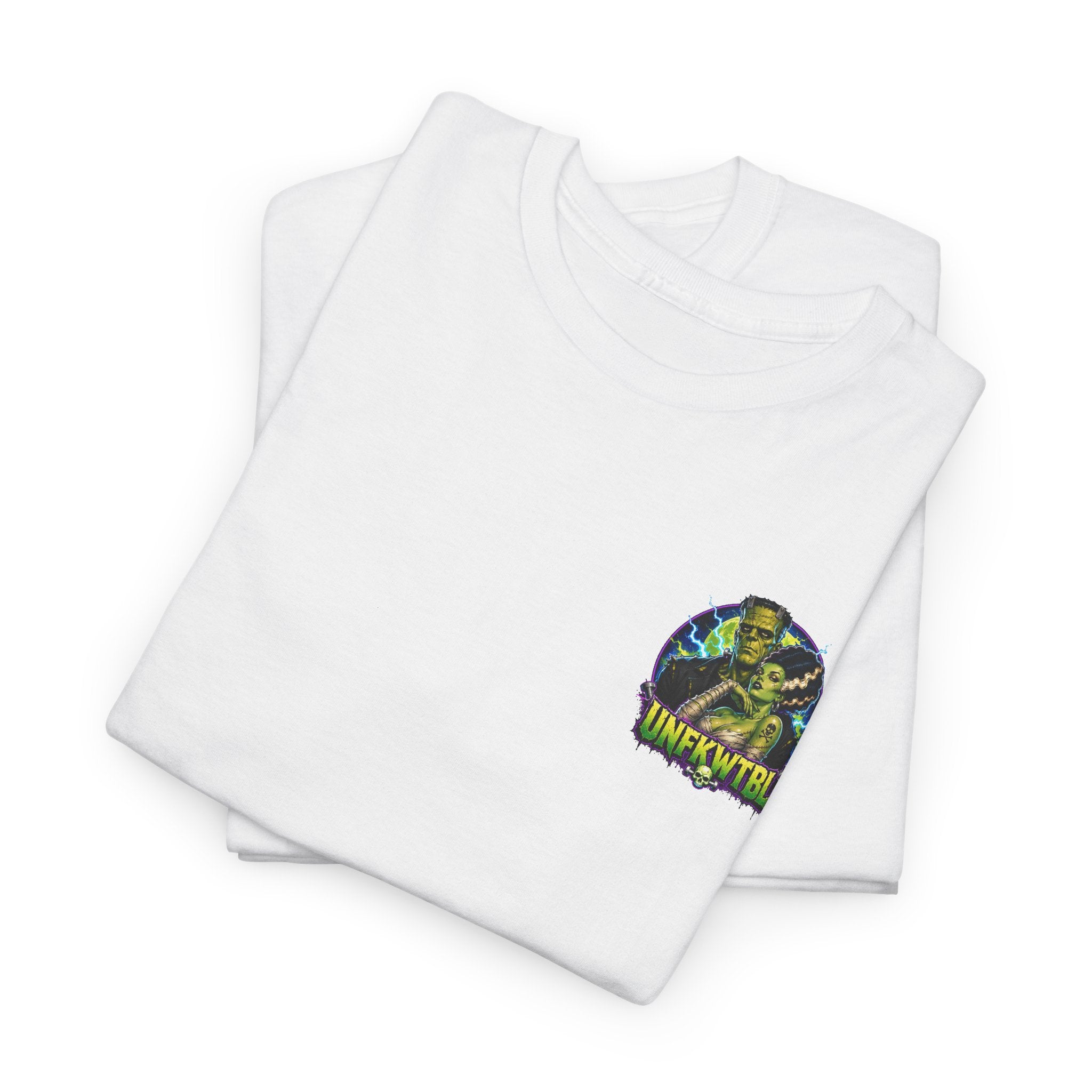 Frankenstein Graphic Tee — "UNFKWTBL" Retro Horror Poster T-Shirt