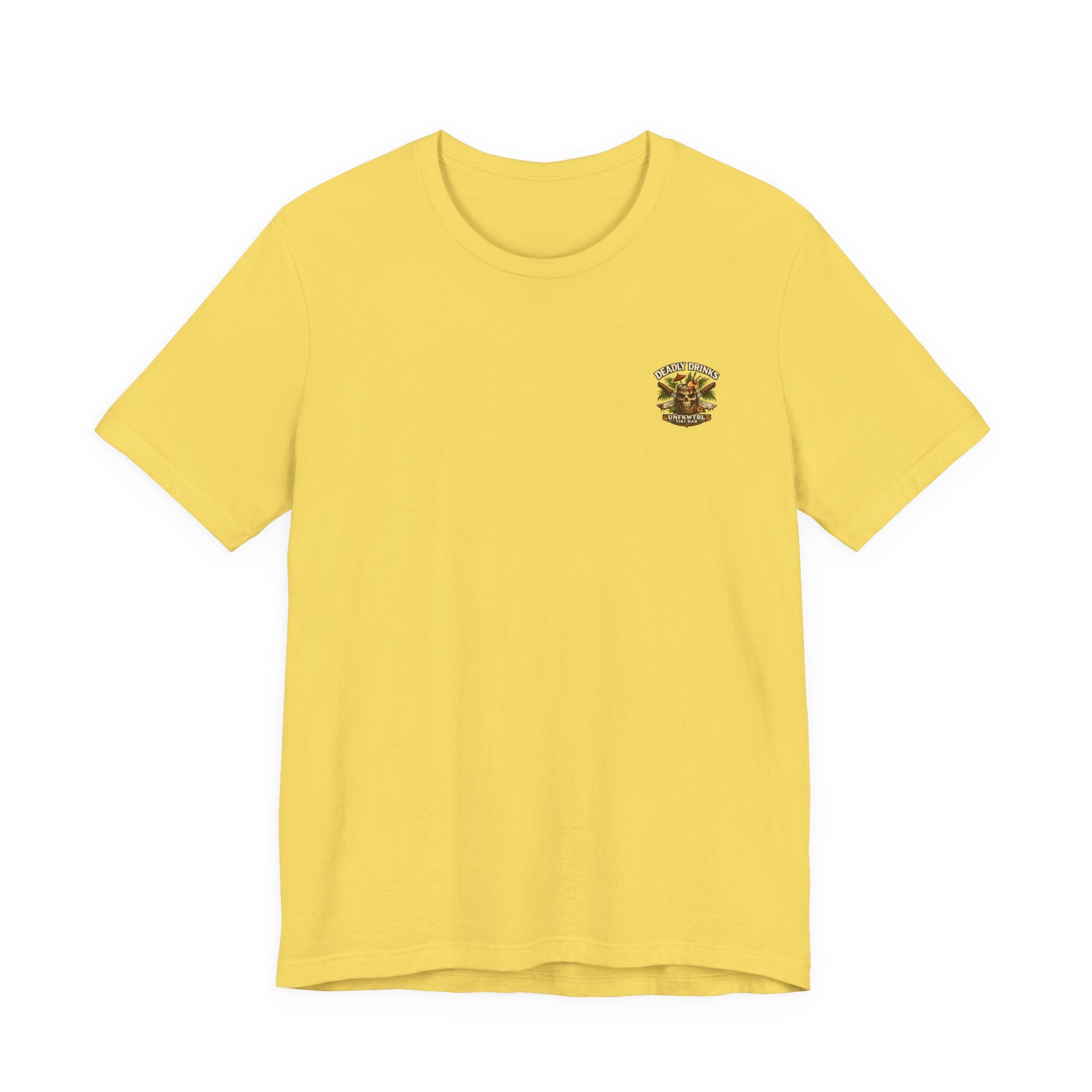 Annabelle Tropical Doll Graphic Tee - Retro Cocktail Girl T-Shirt