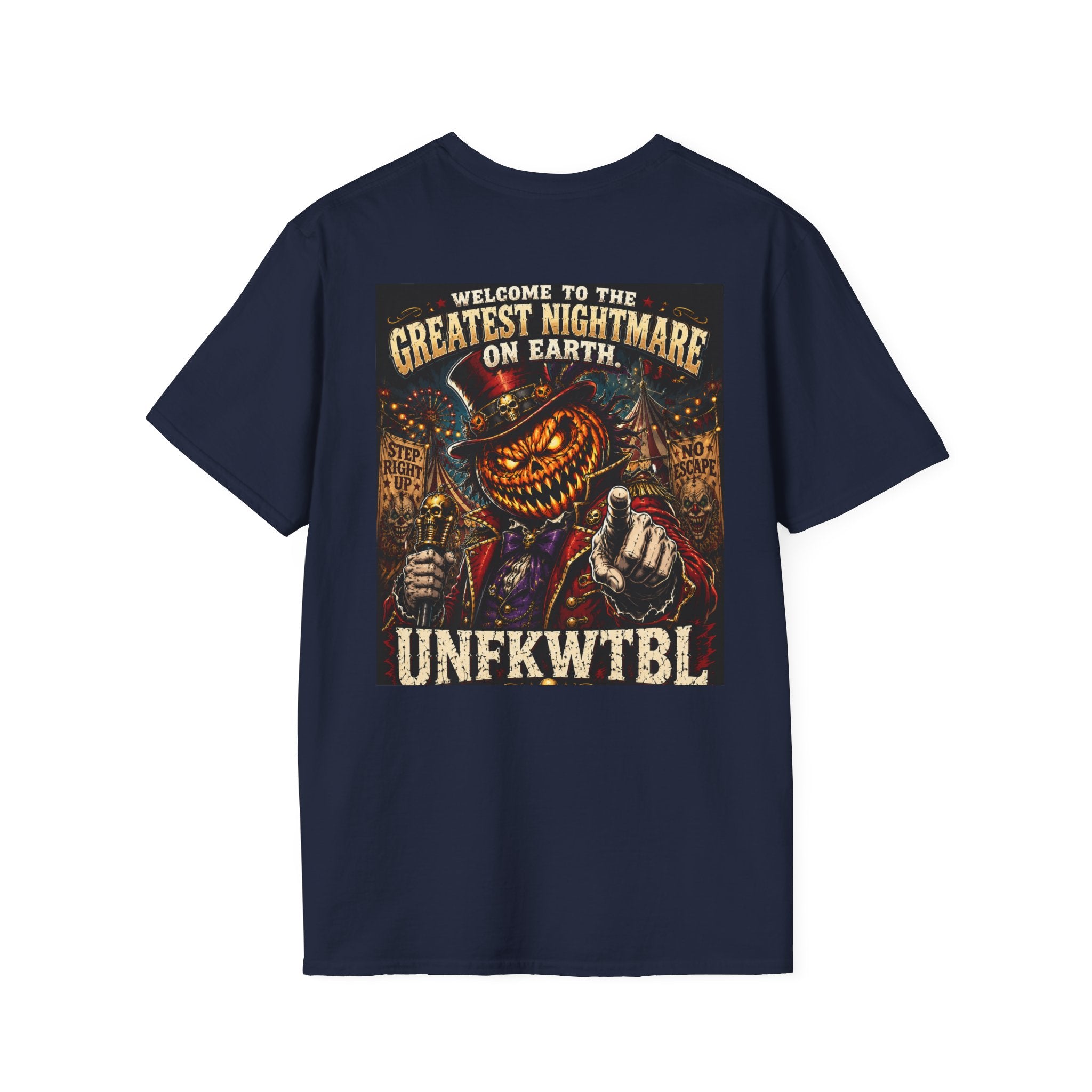 Vintage Pumpkin Skull Tee — Unfkwtbl Halloween Graphic T-Shirt