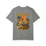 Mummy TOMB JUICE Themed Unisex T-shirt, Vintage Graphic Tee for Halloween, Fun Casual Wear, Perfect for Costume Parties, Gift for Horror Fans