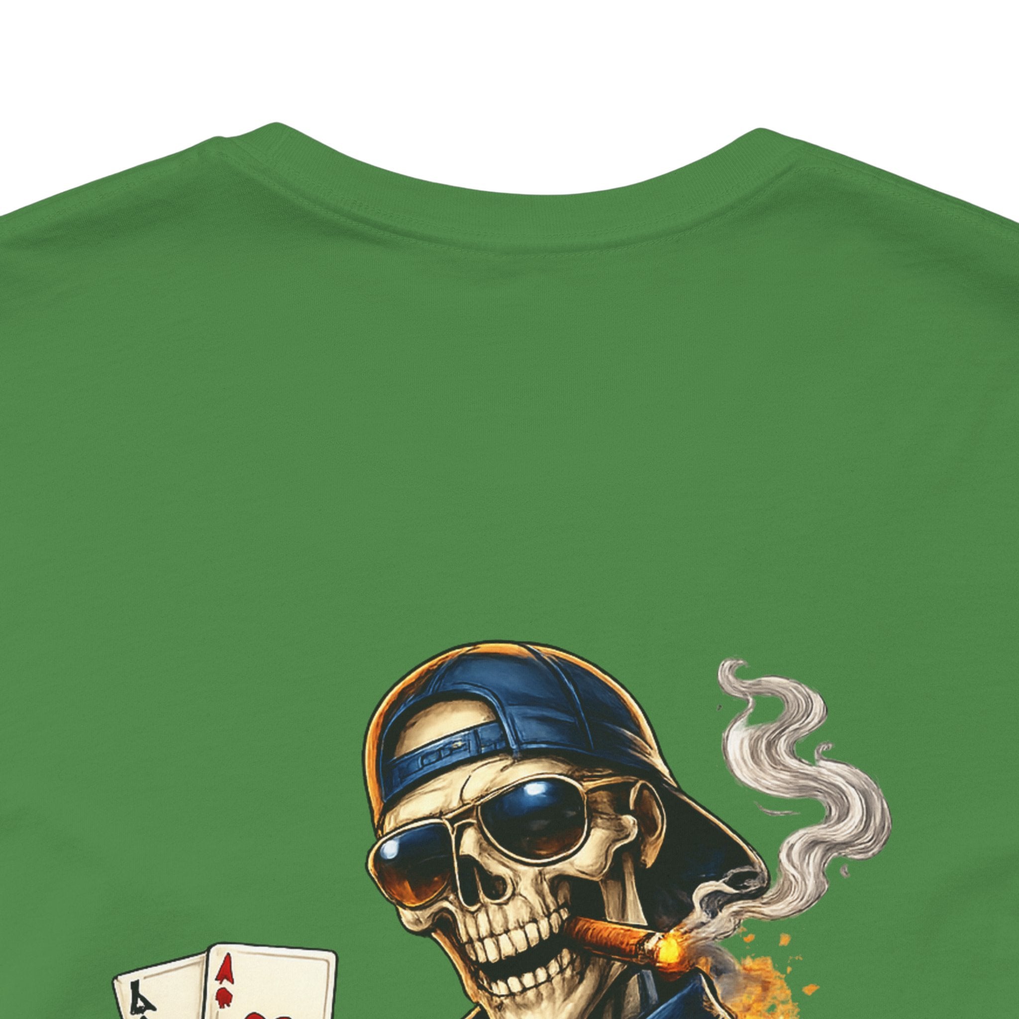 Poker Skeleton Tee — 'Ace' Skull Gambler Graphic T-Shirt