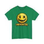 Graphic Tee — Distressed Yellow Smiley Face 