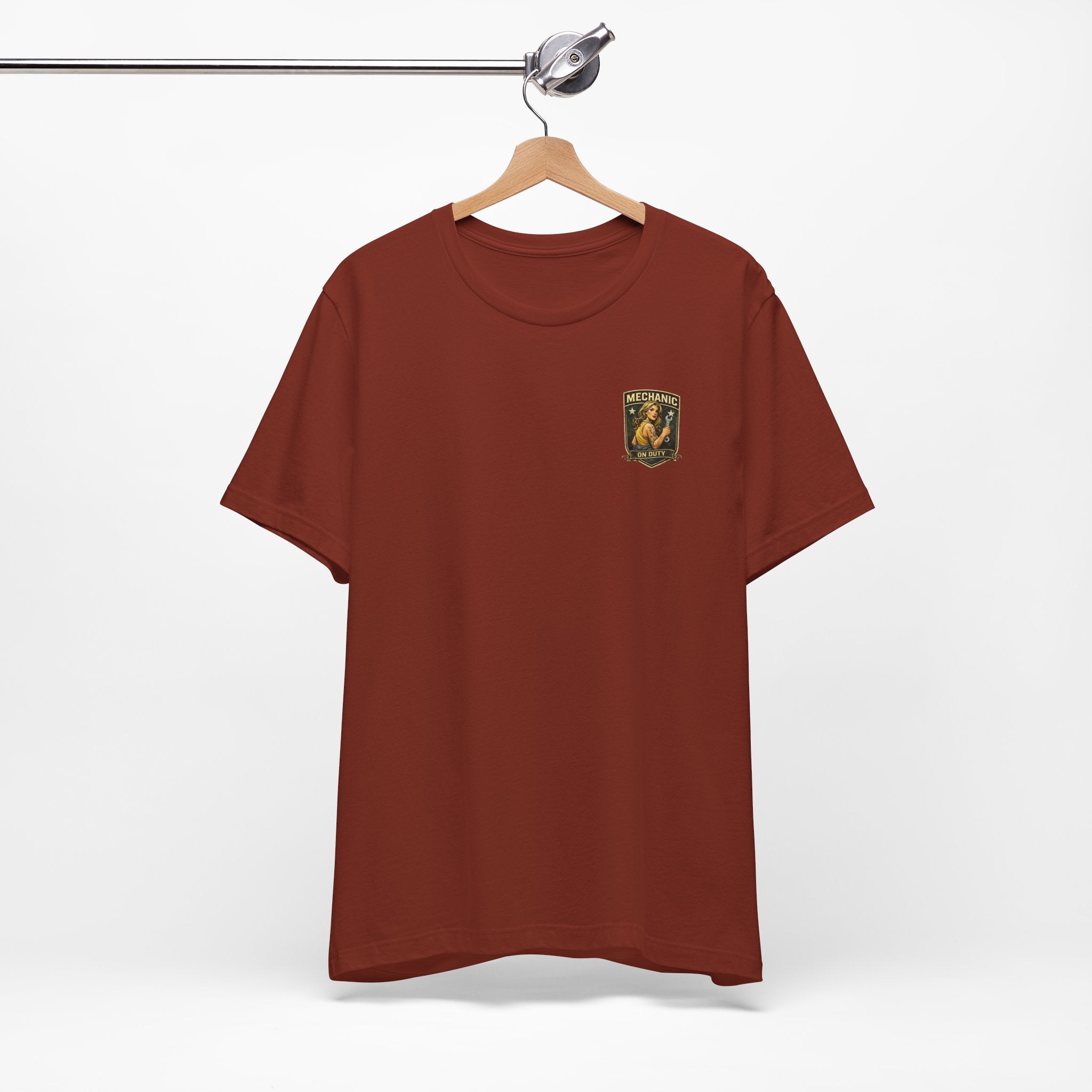 Mechanic On Duty Tee — Retro Pinup Garage T-Shirt