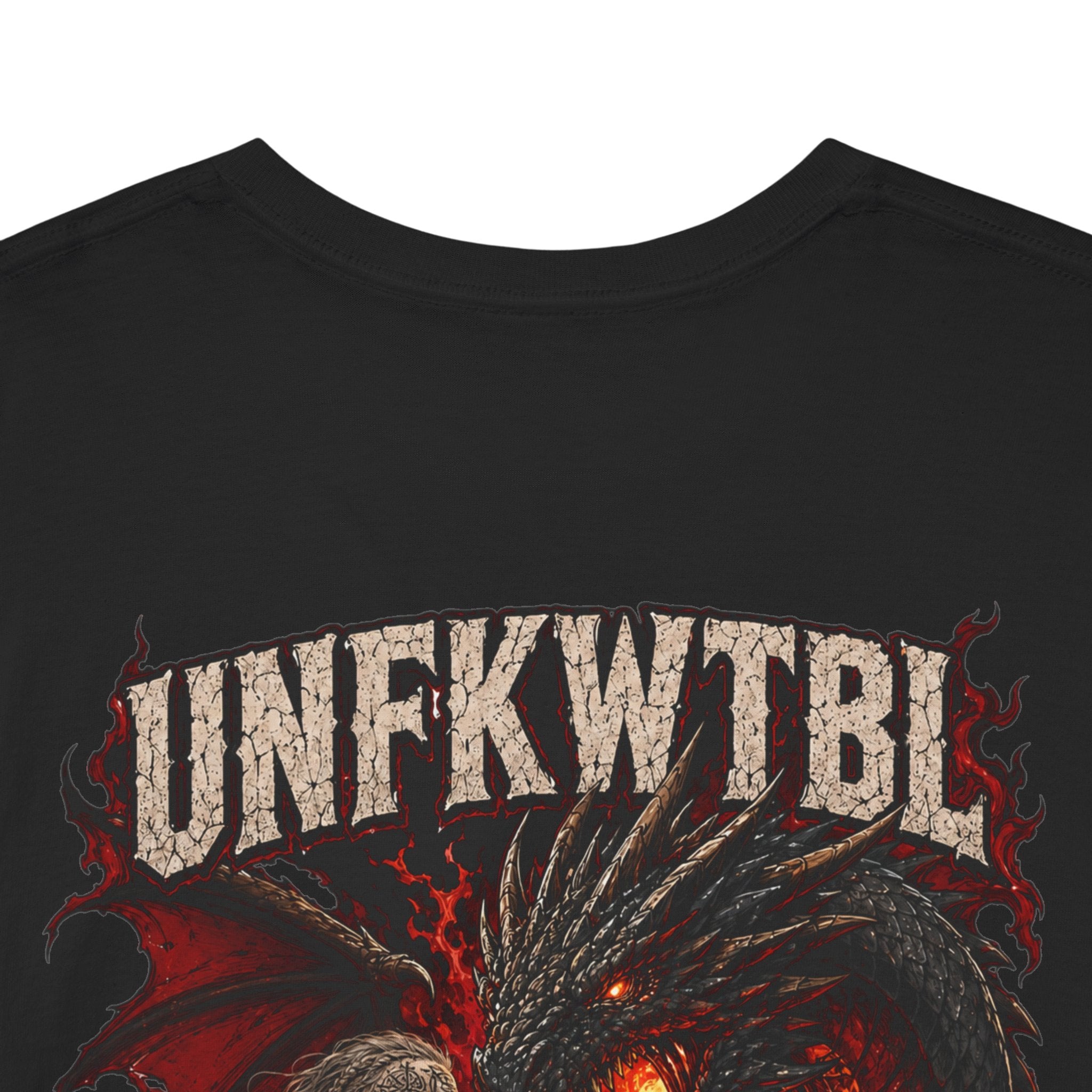 UNFKWTBL Face the Fire Dragon Back-Print Tee