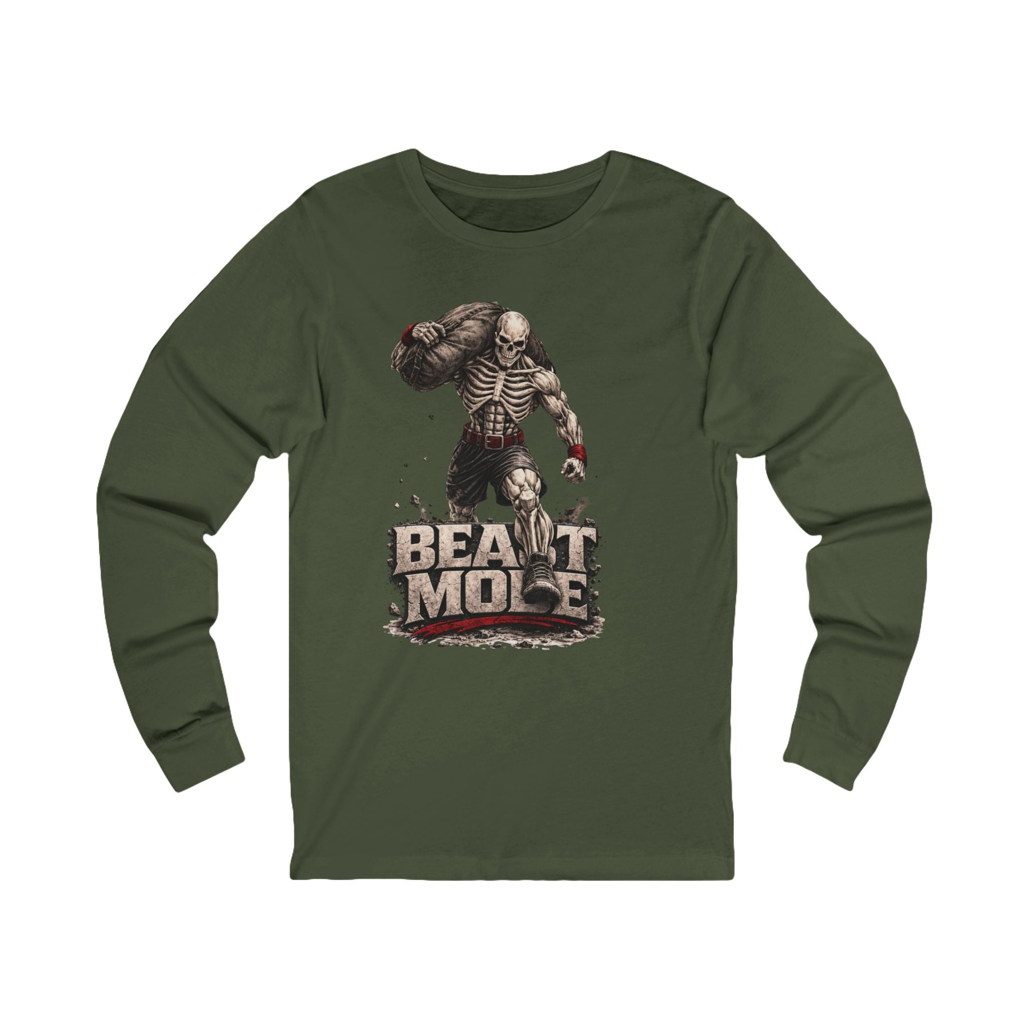 Beast Mode Skeleton Long Sleeve Tee