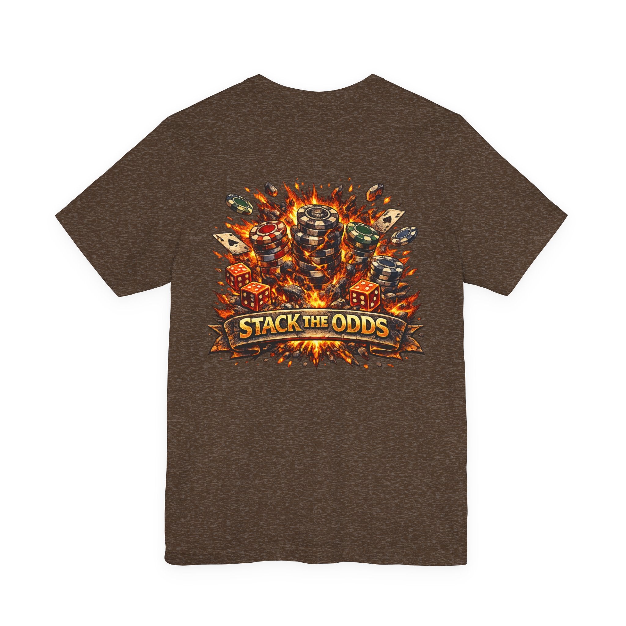 Stack the Odds Poker T-Shirt — Casino Chips & Cards Graphic Tee