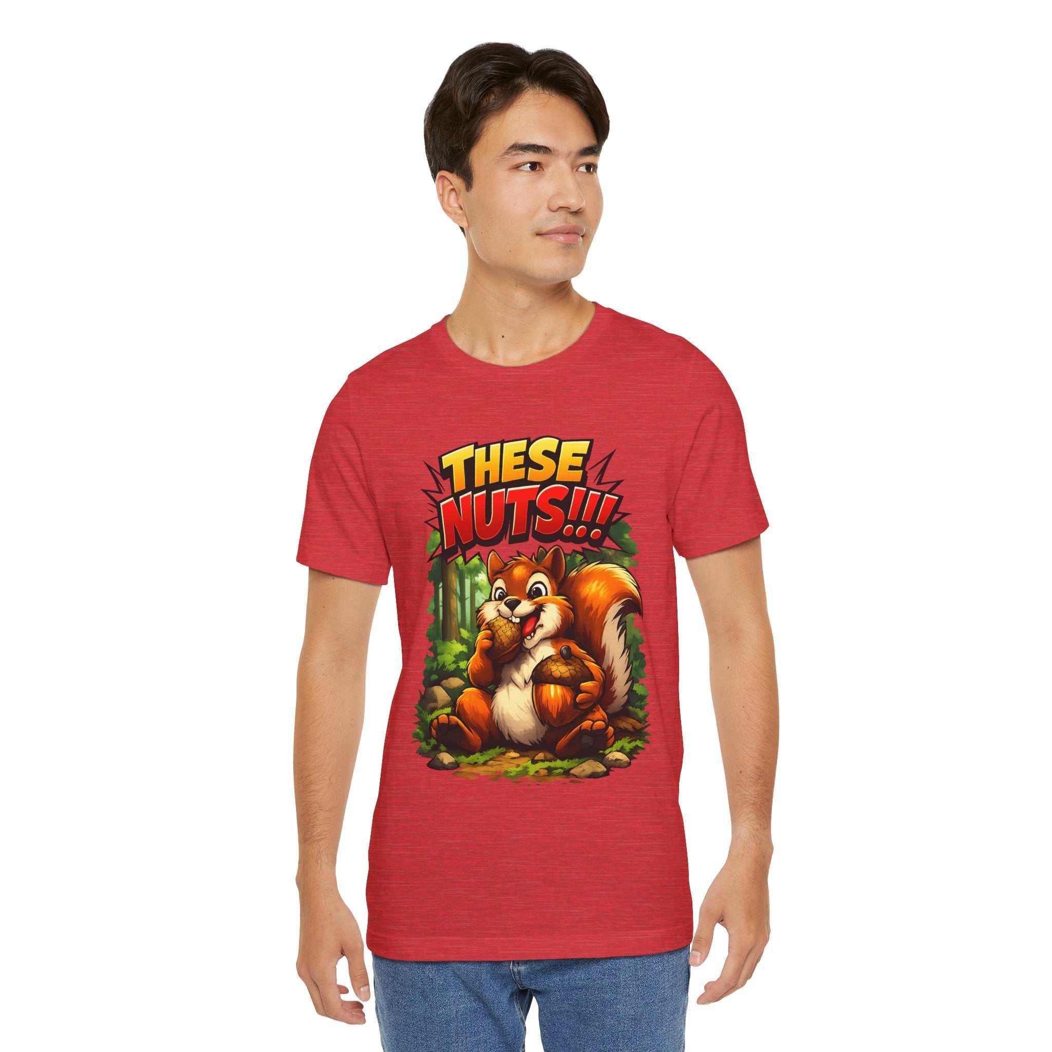 Graphic T-Shirt - Playful Squirrel Woodland Design for Casual Wear