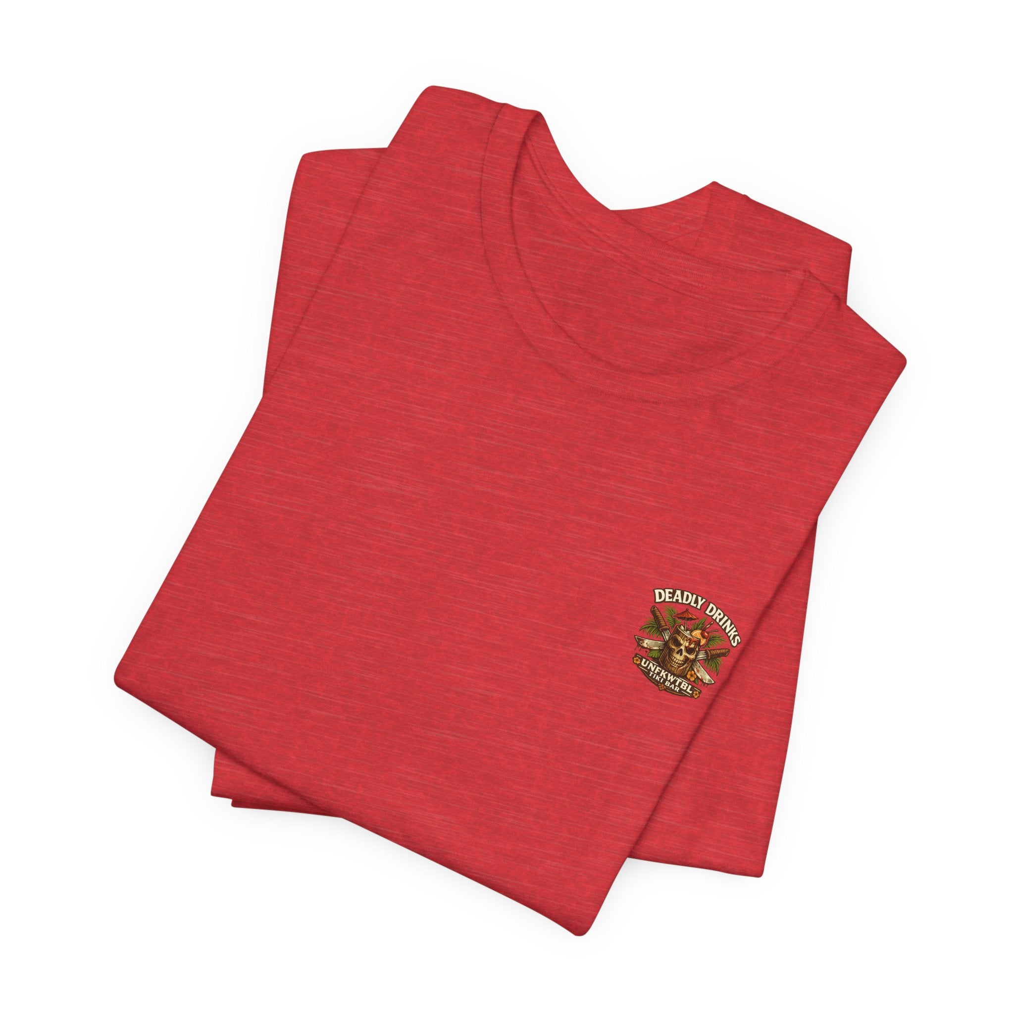 Annabelle Tropical Doll Graphic Tee - Retro Cocktail Girl T-Shirt
