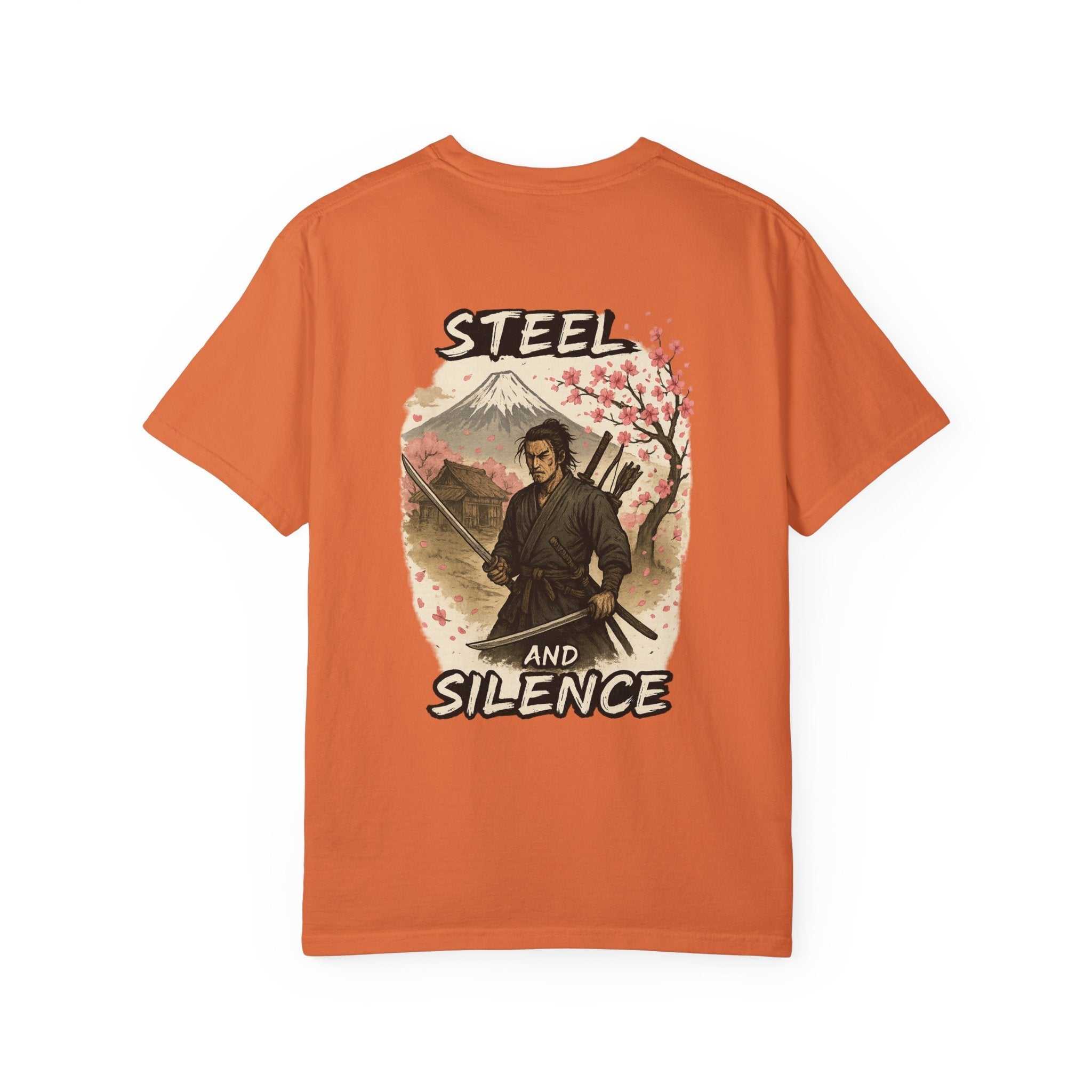 Unisex Steel and Silence T-shirt in steel color with relaxed fit and durable stitching
