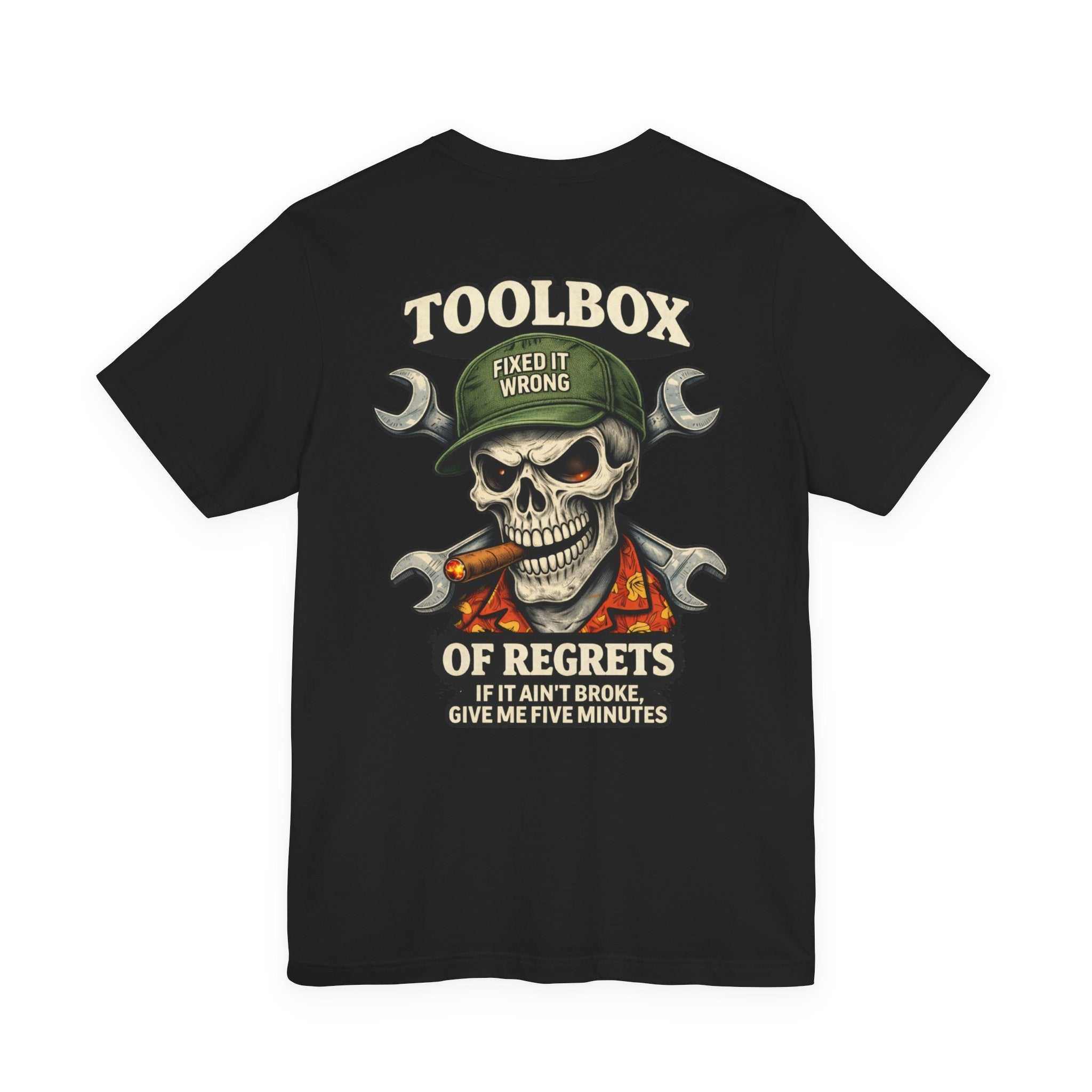 Toolbox of Regrets Skull T-Shirt — Funny Mechanic Gift