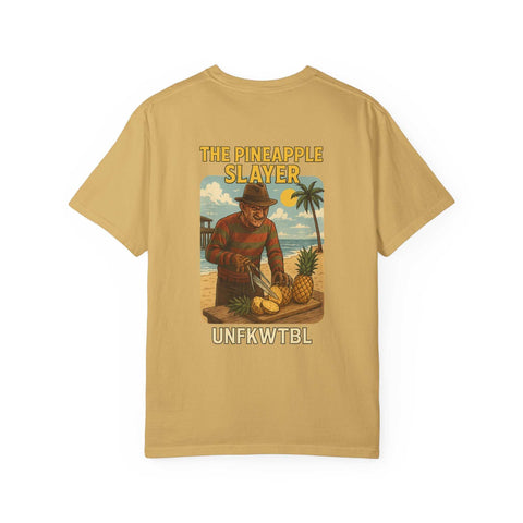 FREDDY KRUEGER Tropical Graphic Tee - The Pineapple Slayer, Vacation Shirt, Beachwear, Unisex Casual Top, Summer Tee, Gift for Foodies