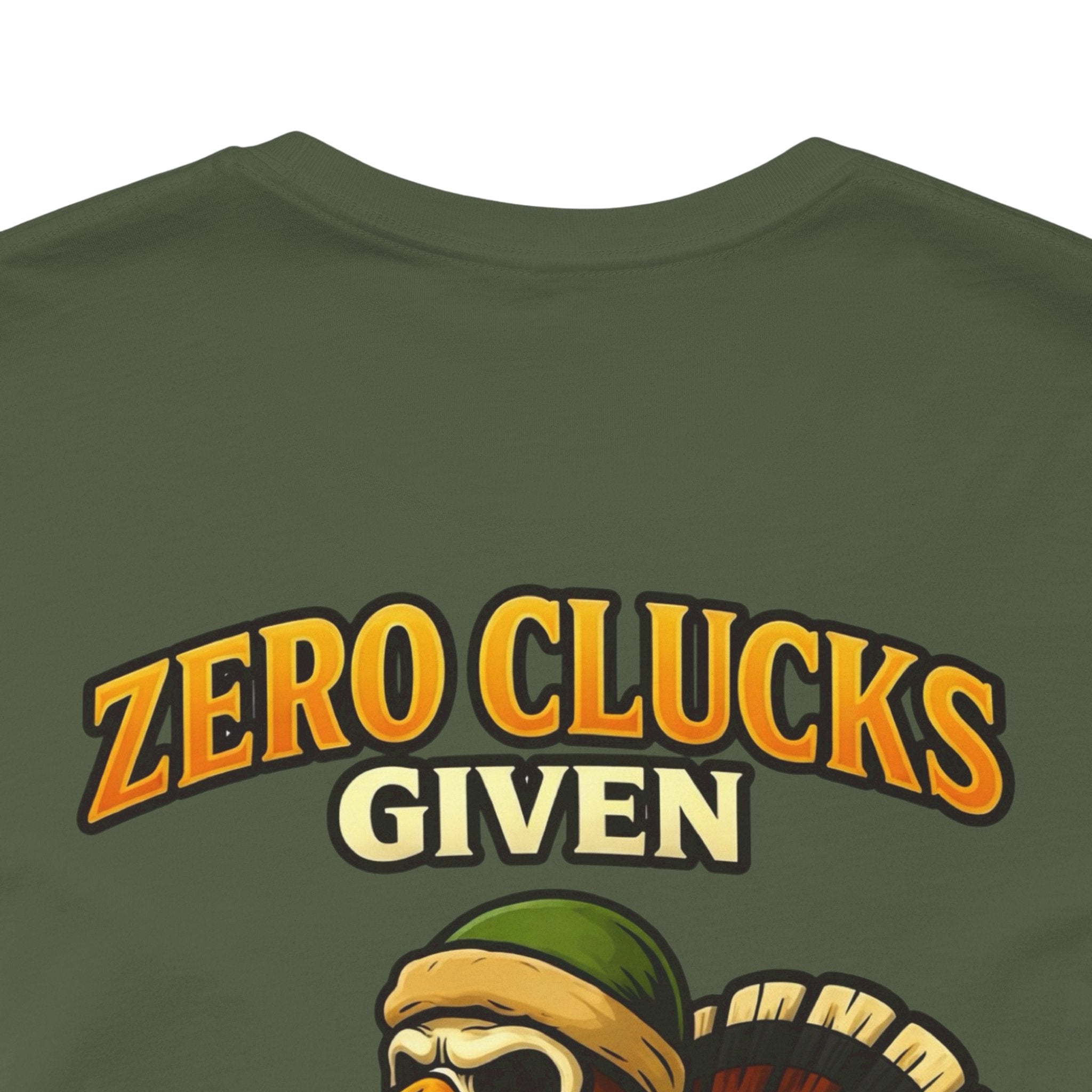 Turkey 'Zero Clucks Given' Graphic Tee – Funny Thanksgiving Shirt