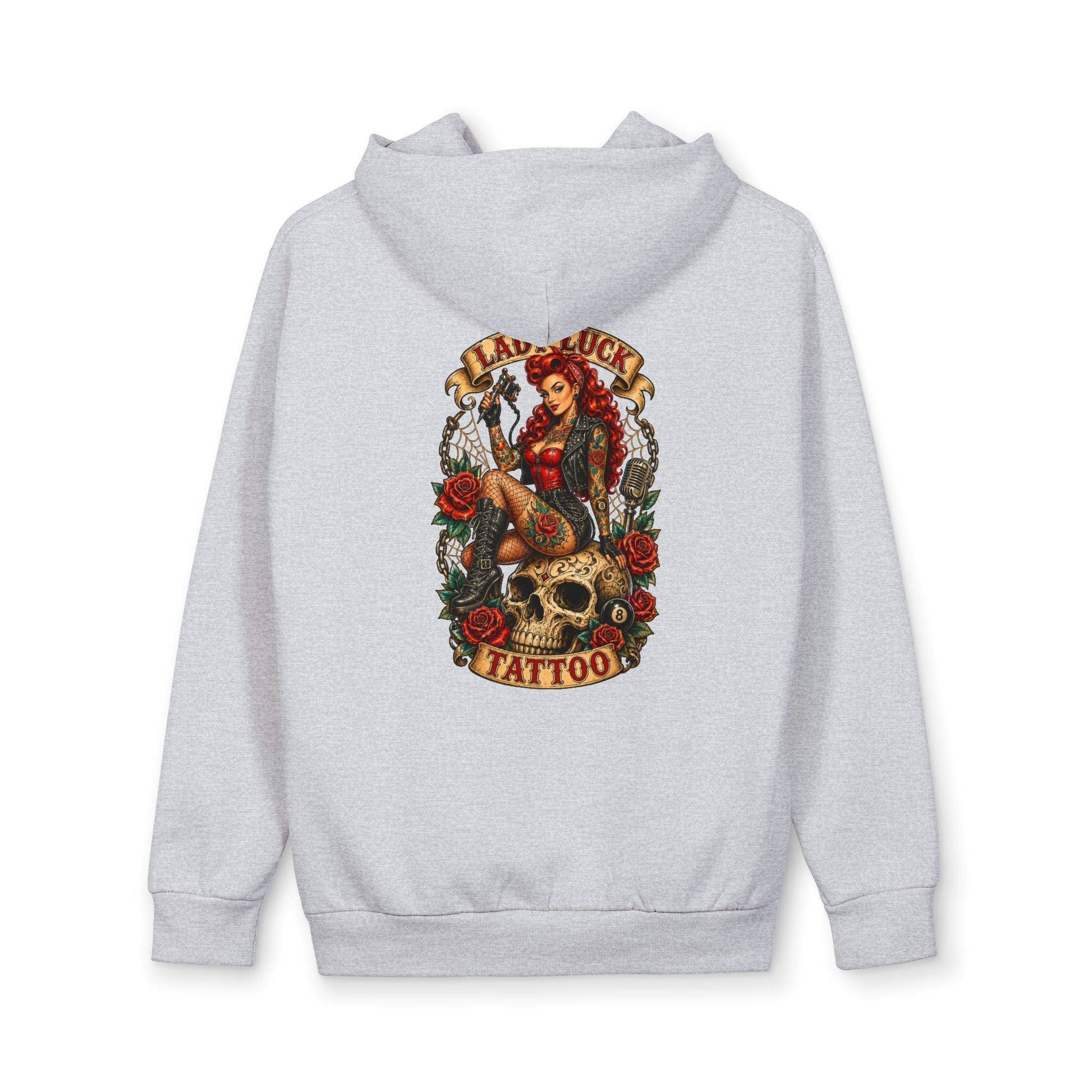 Lady Luck Tattoo Skull Queen Hoodie