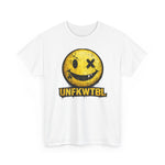 Graphic Tee — Distressed Yellow Smiley Face 