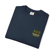 Unisex Tribute T-Shirt navy blue vintage style soft garment-dyed cotton crew neck casual tee
