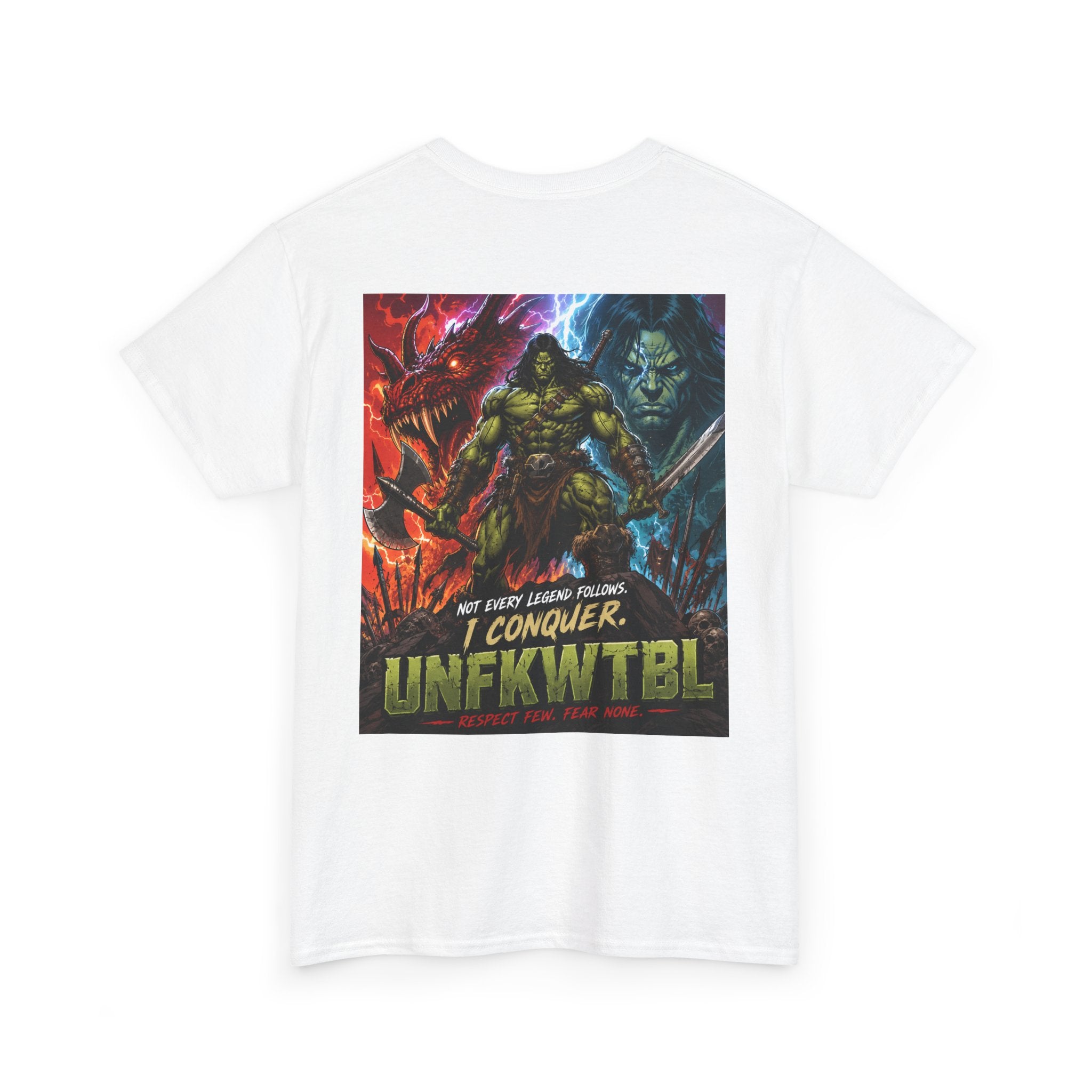 I Conquer Fantasy Graphic Tee — Retro Conan-Style Adventure Shirt