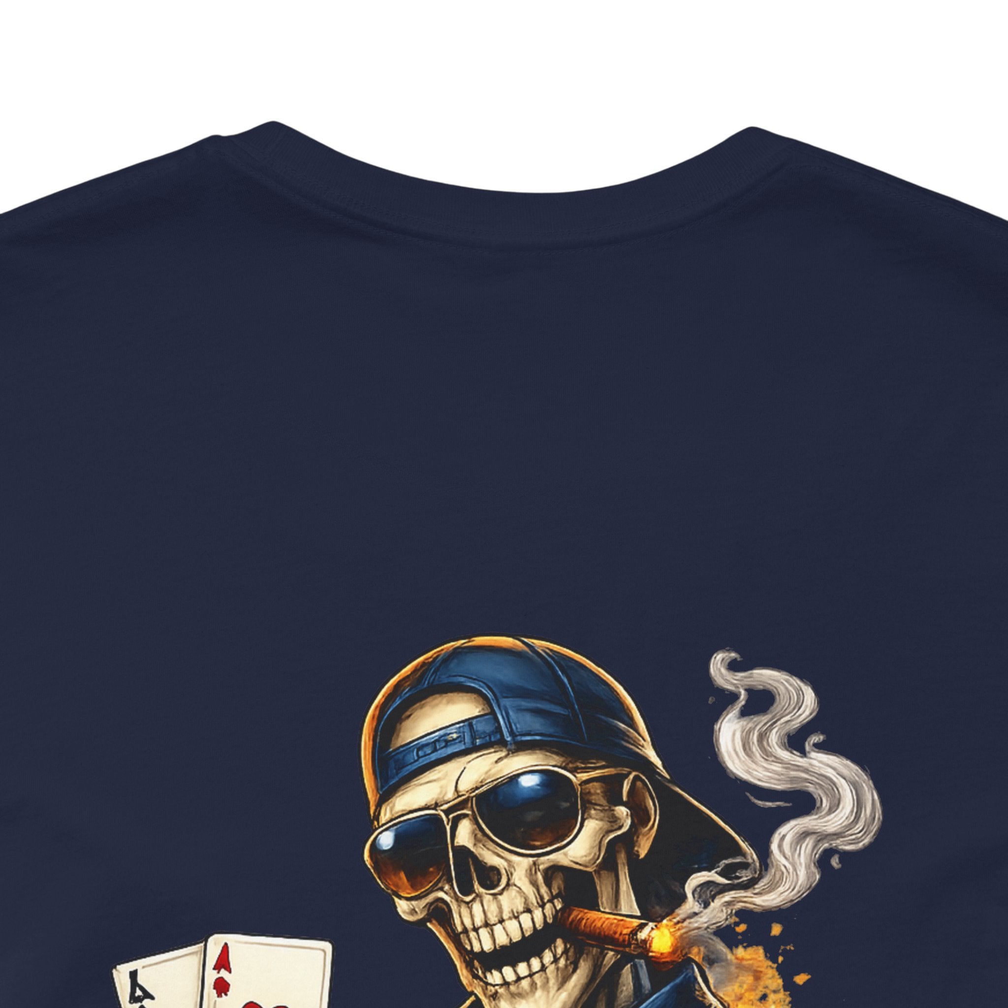 Poker Skeleton Tee — 'Ace' Skull Gambler Graphic T-Shirt