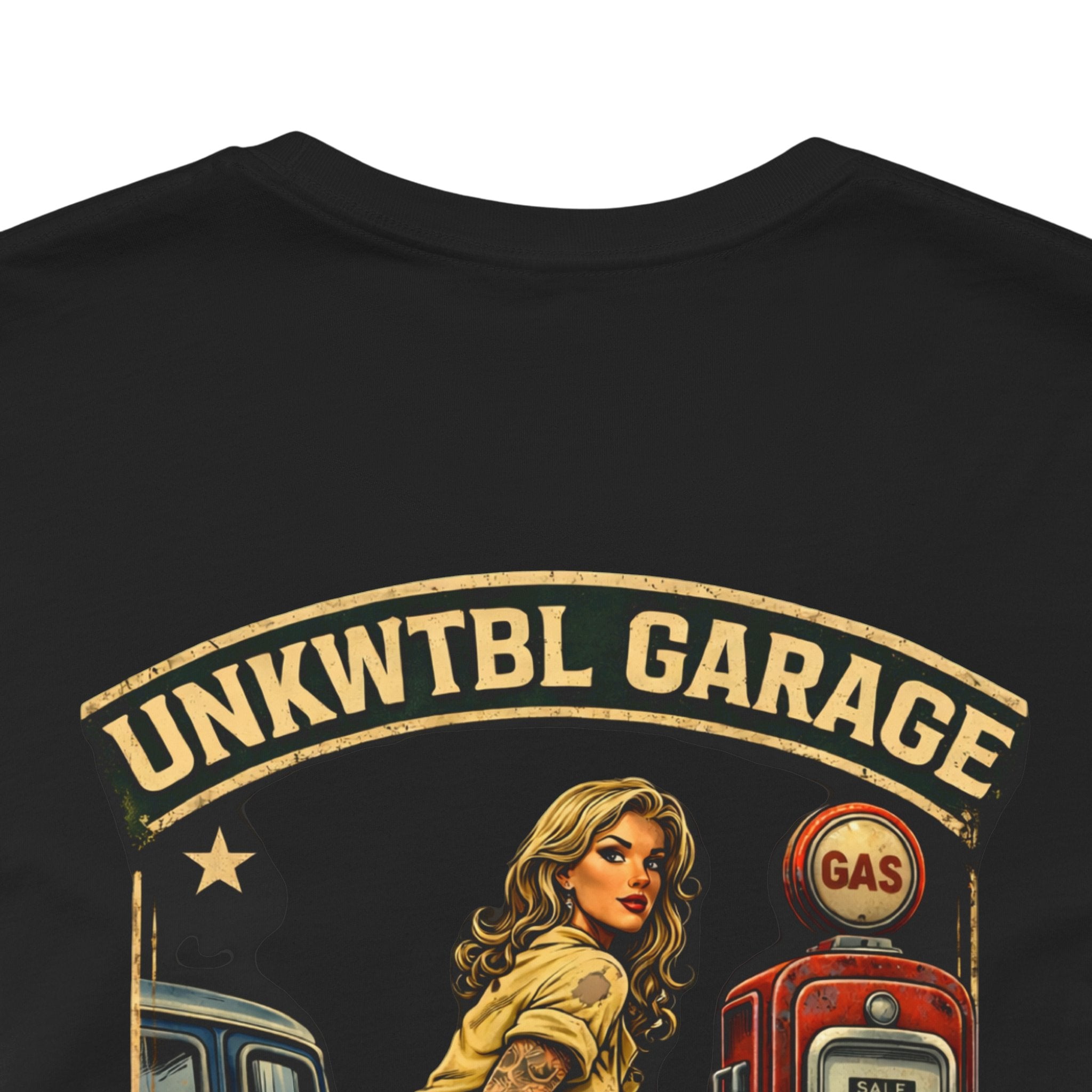 Mechanic On Duty Tee — Vintage Pinup Garage Shirt