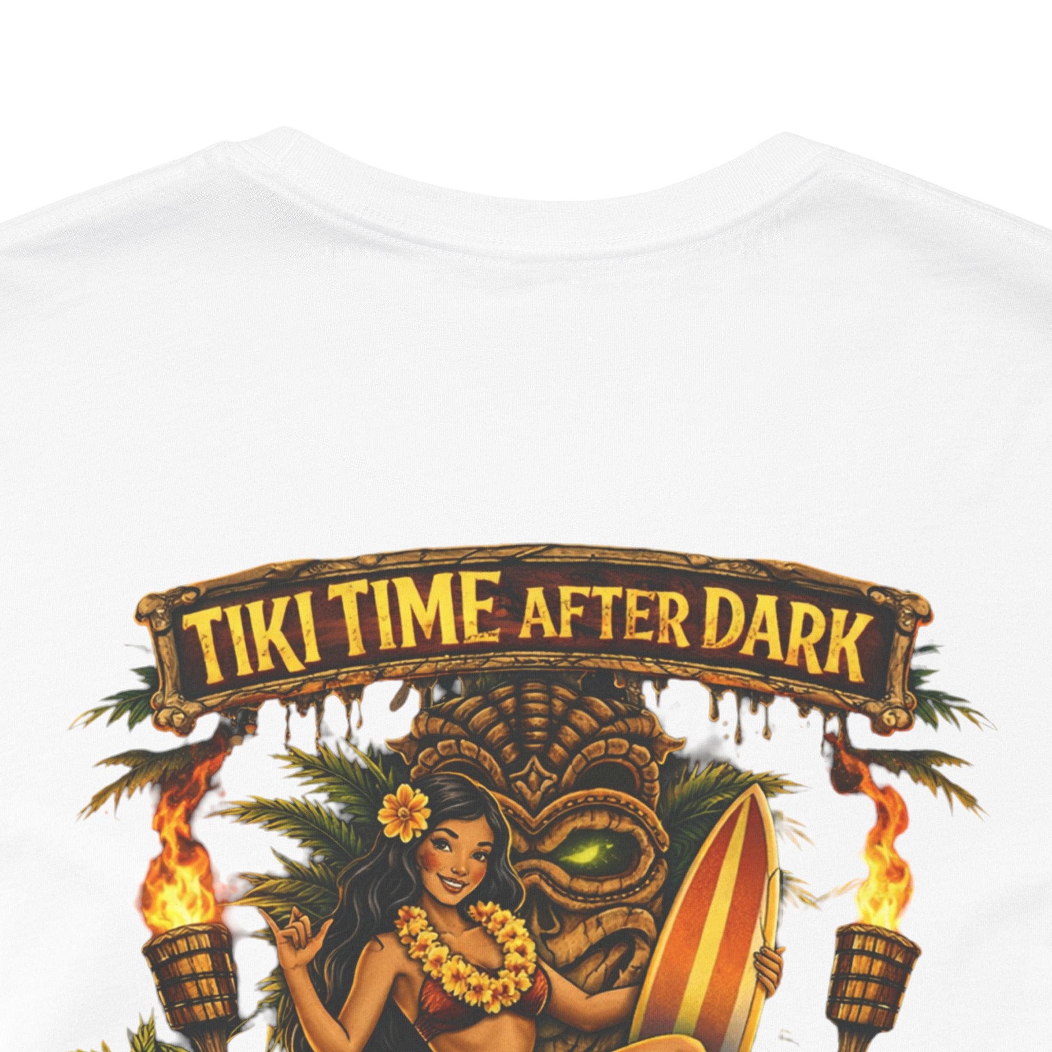 Tiki Time After Dark Tee — Vintage Tropical Bar Graphic T-Shirt